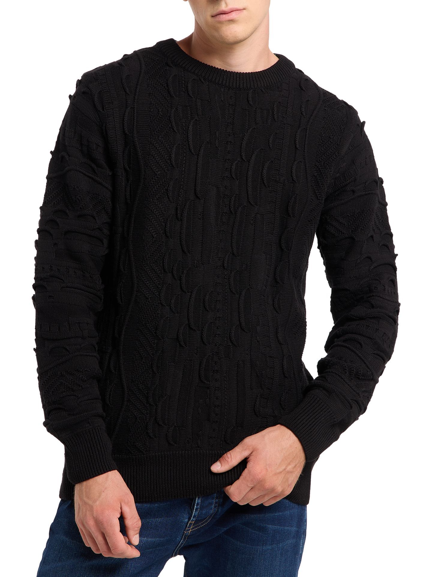 Plain colored knit sweater