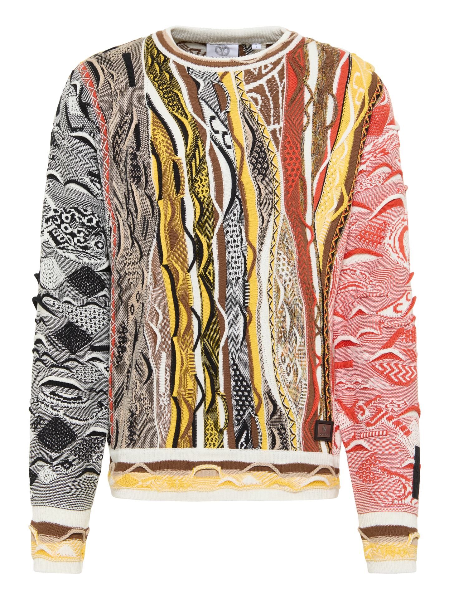 Carlo Colucci Oversize Strickpullover - XS Rost