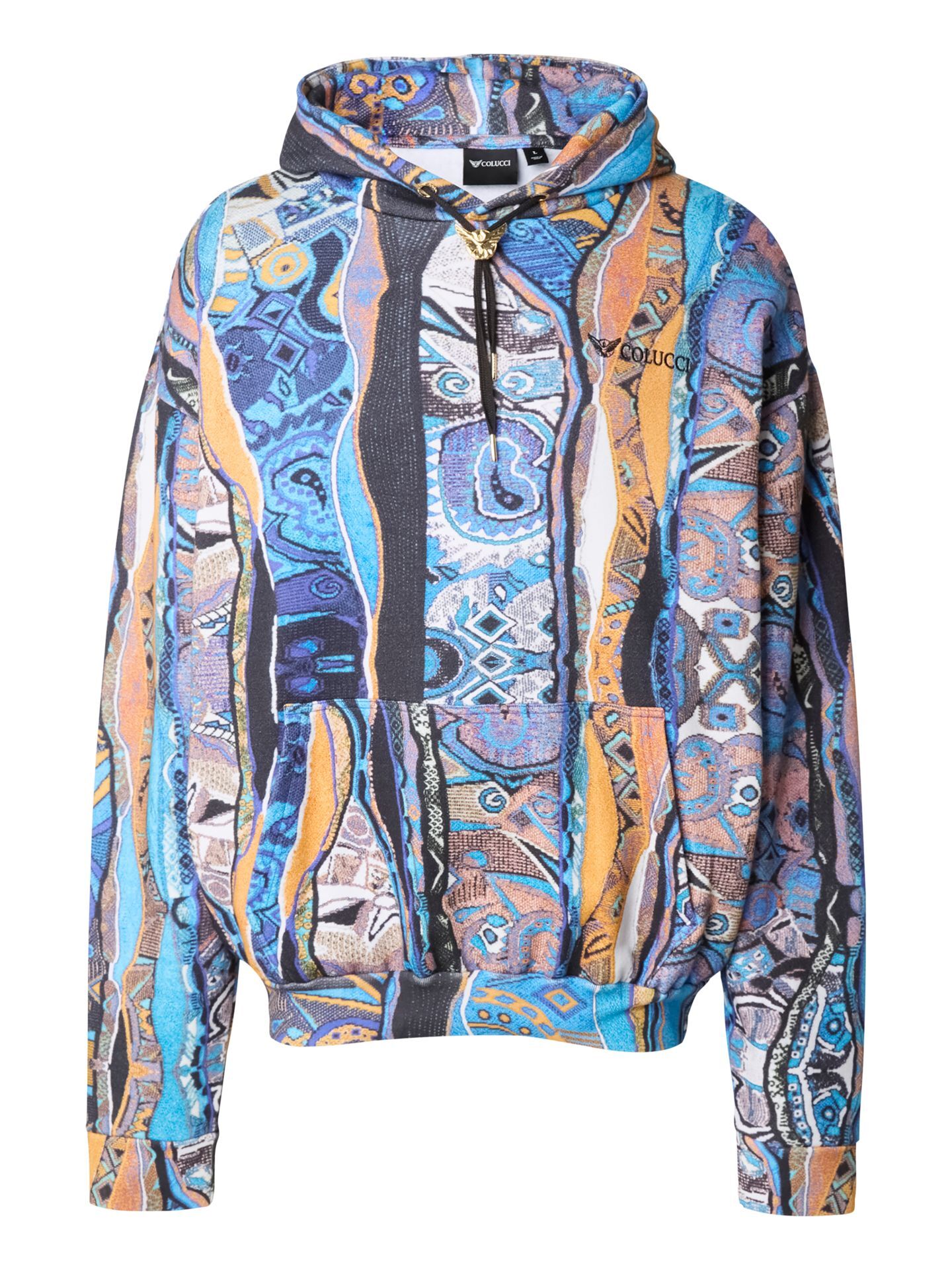  Allover print hoodie