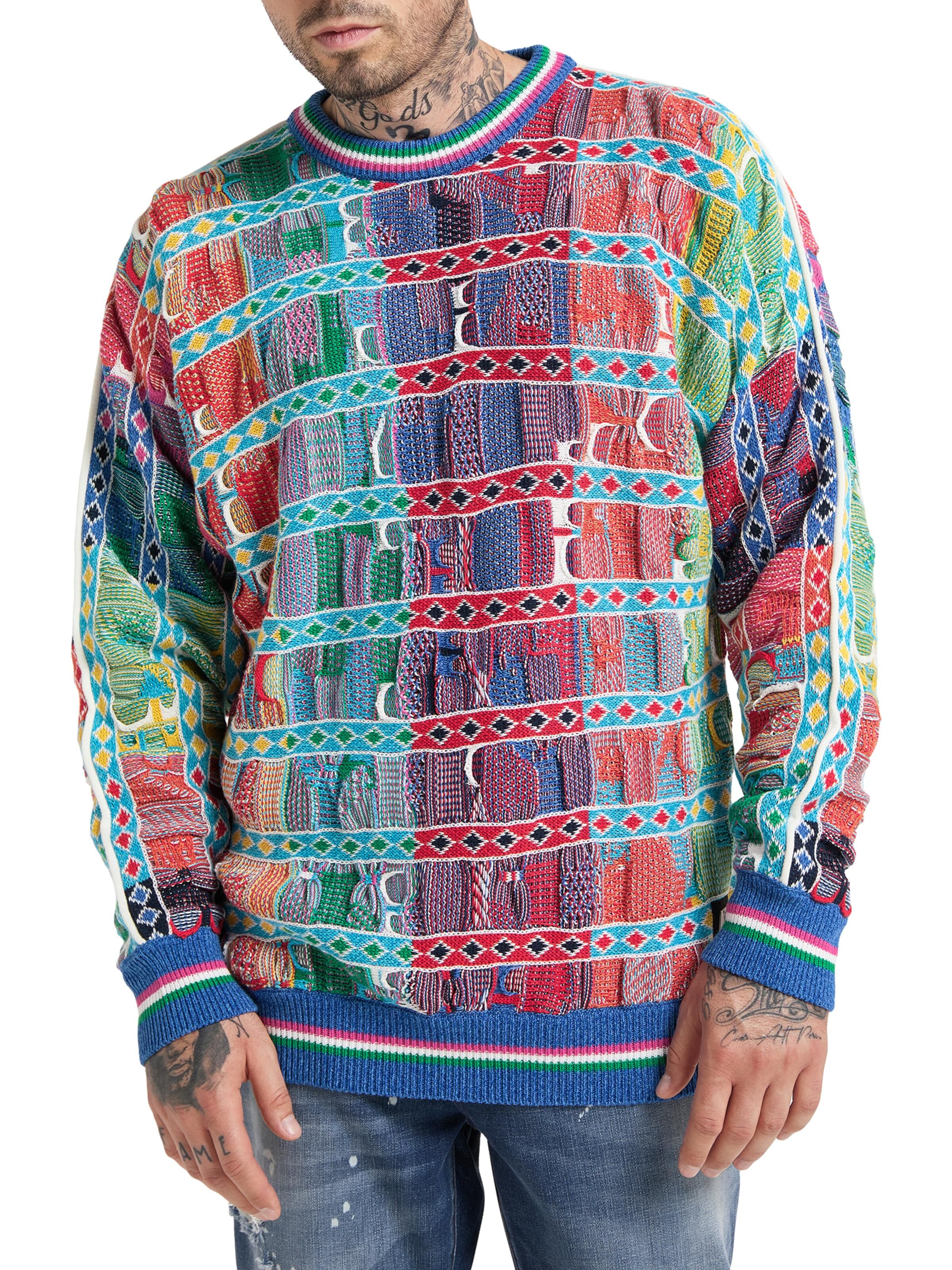  Sweater with horizontal stripes in oversize