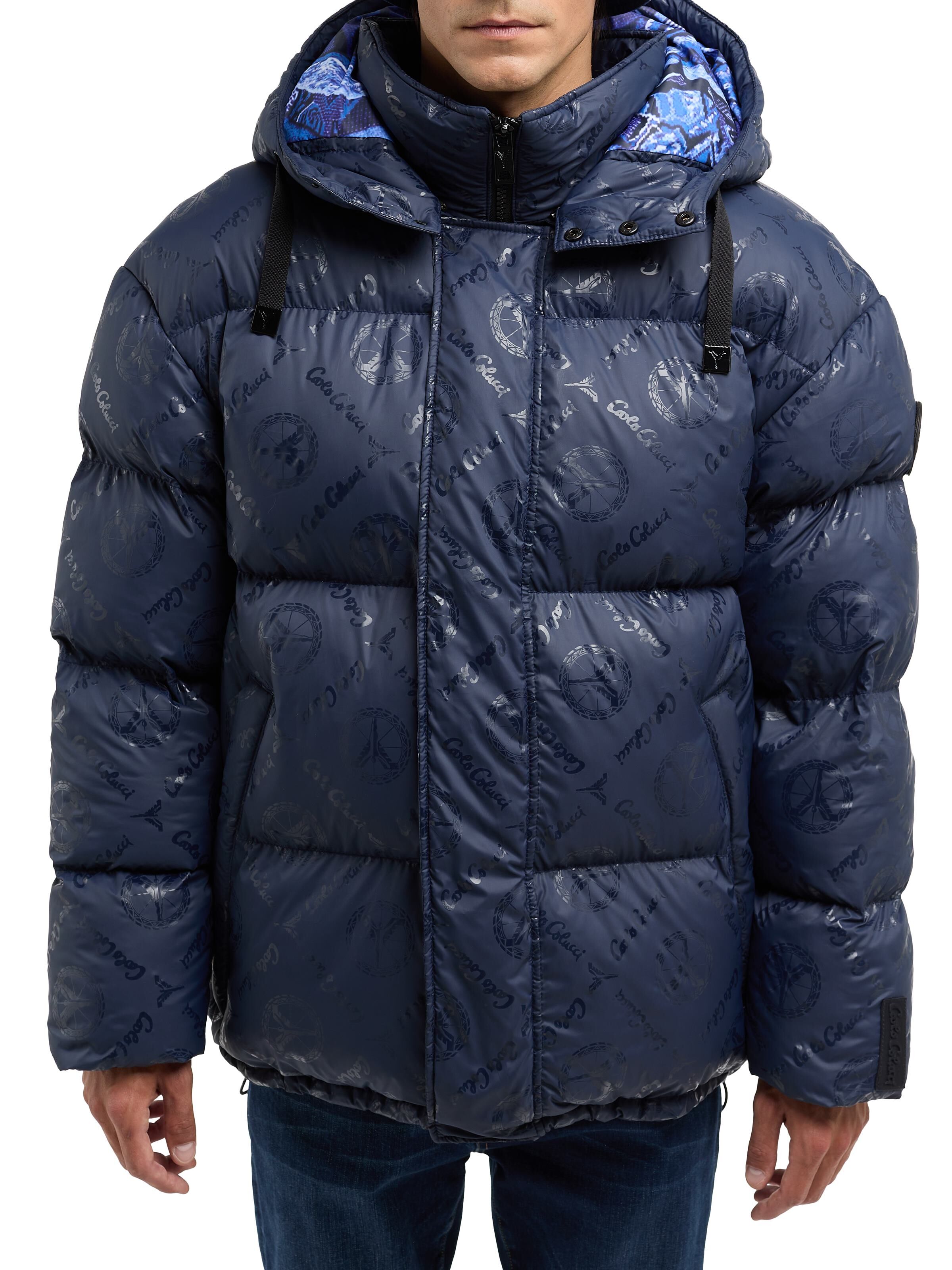 Wattierte Oversize Jacke mit Unique Badge