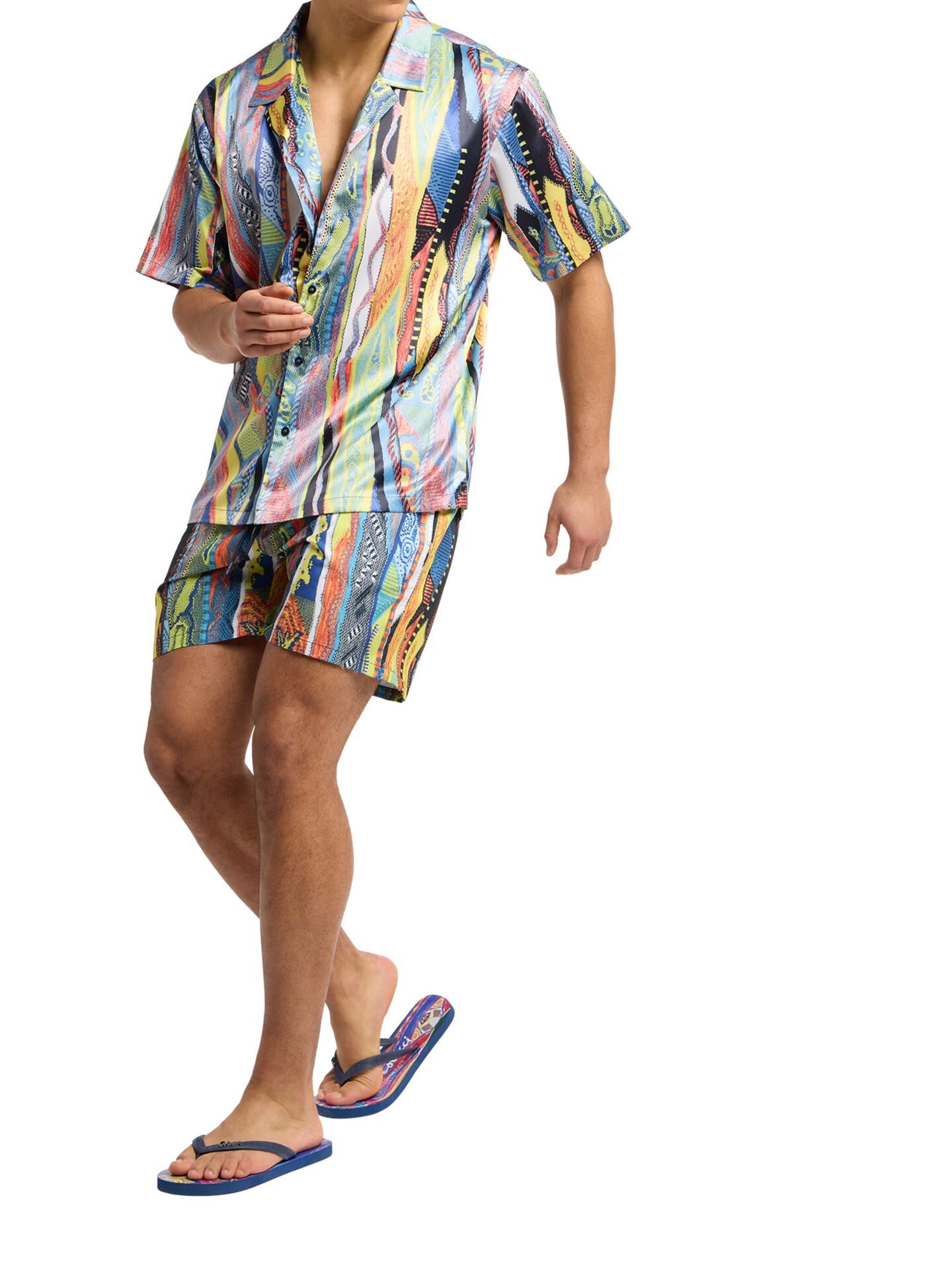  Shirt with knit print