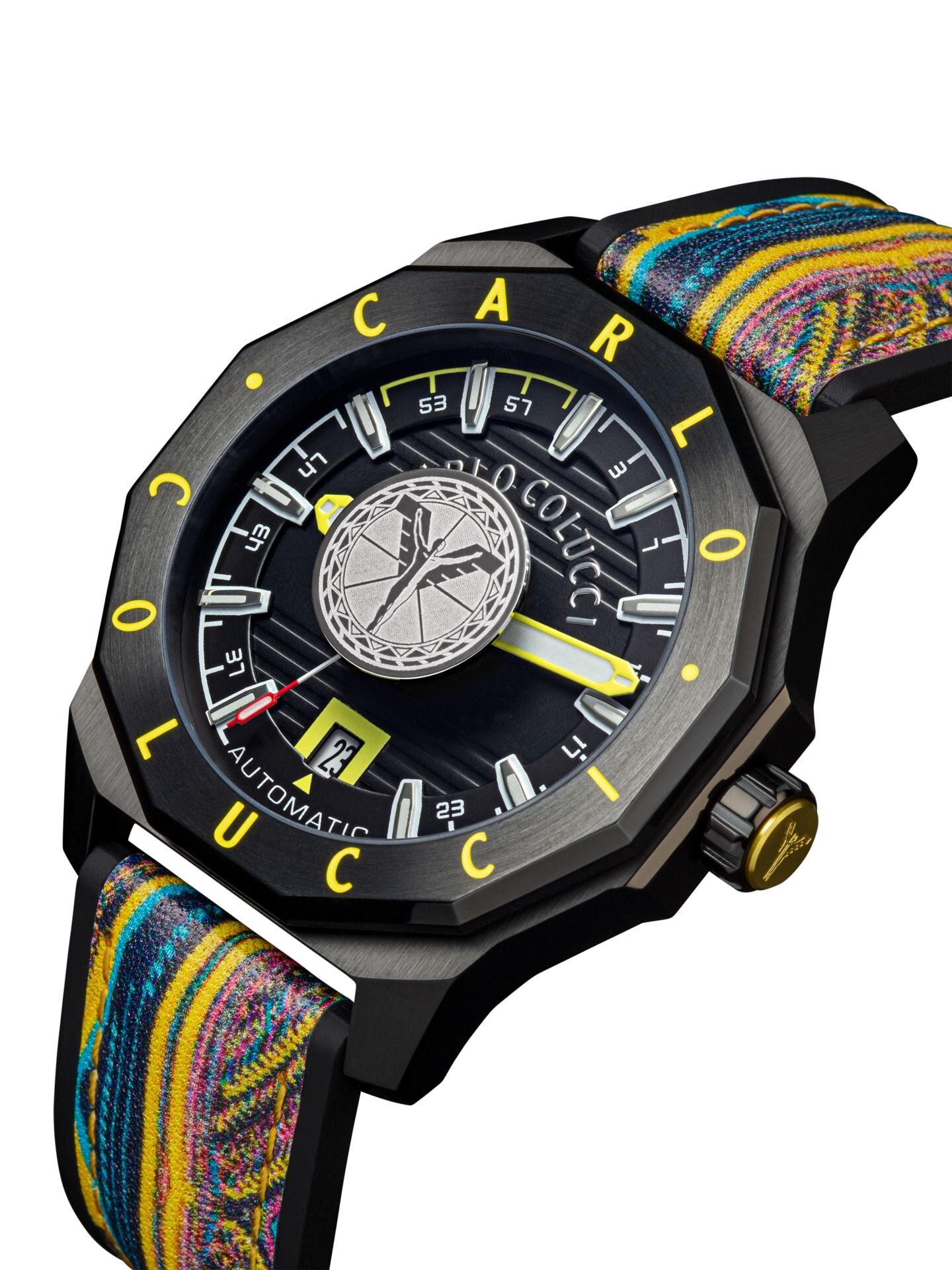 Runde Edelstahluhr mit Silikonarmband