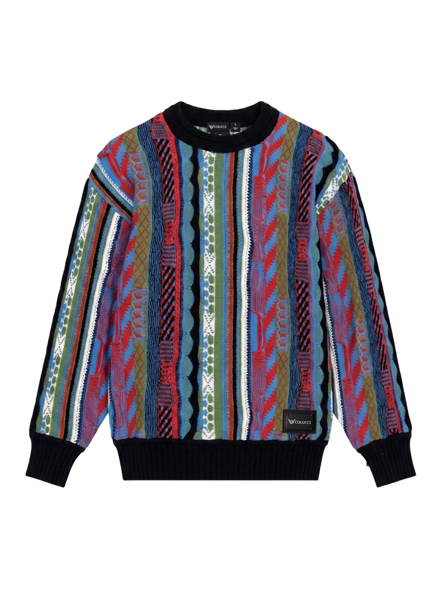 Carlo Colucci Strickpullover - S Mehrfarbig