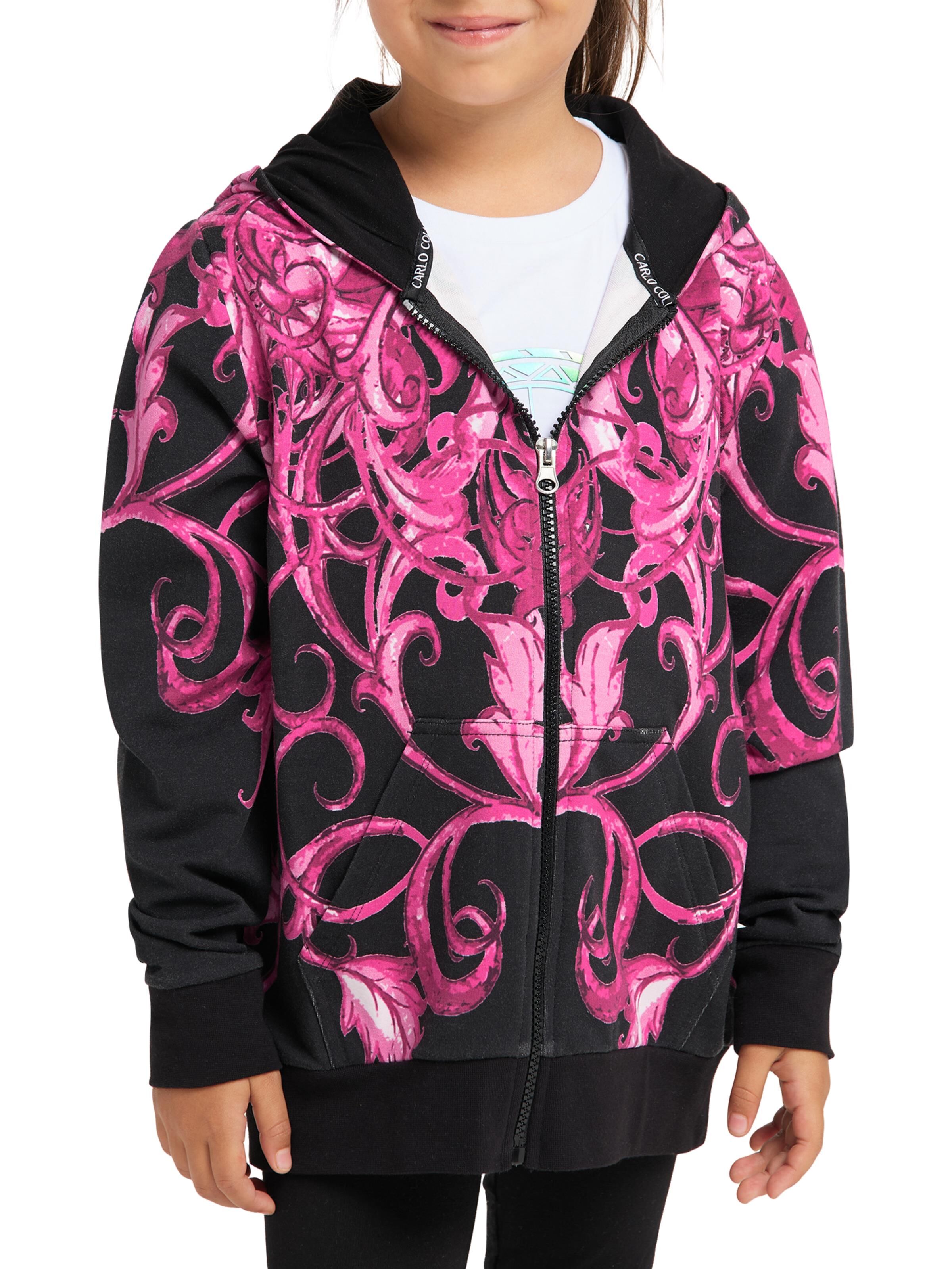Mädchen Oversize Sweatjacke mit Kapuze