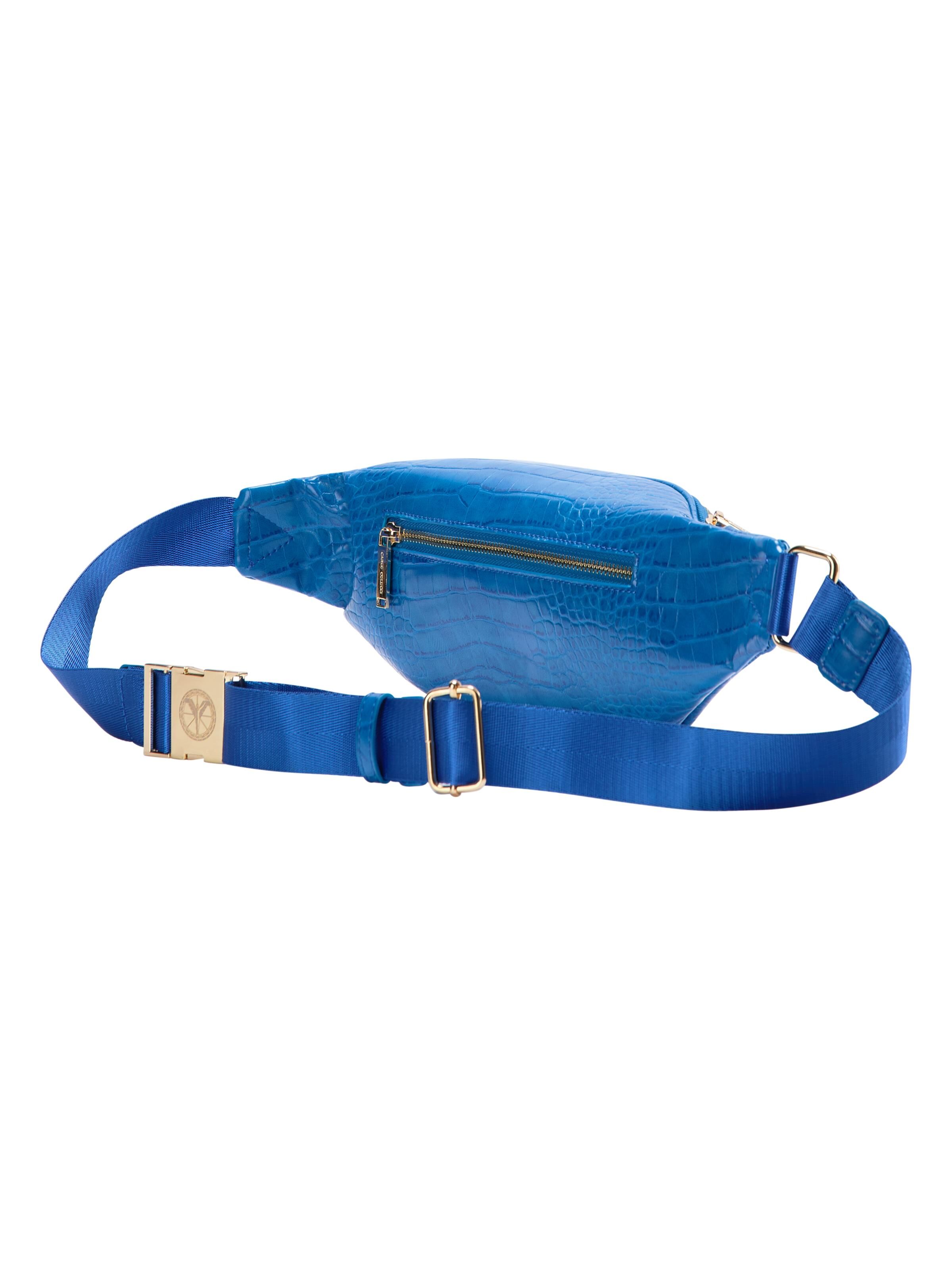 Bum bag in crocodile look