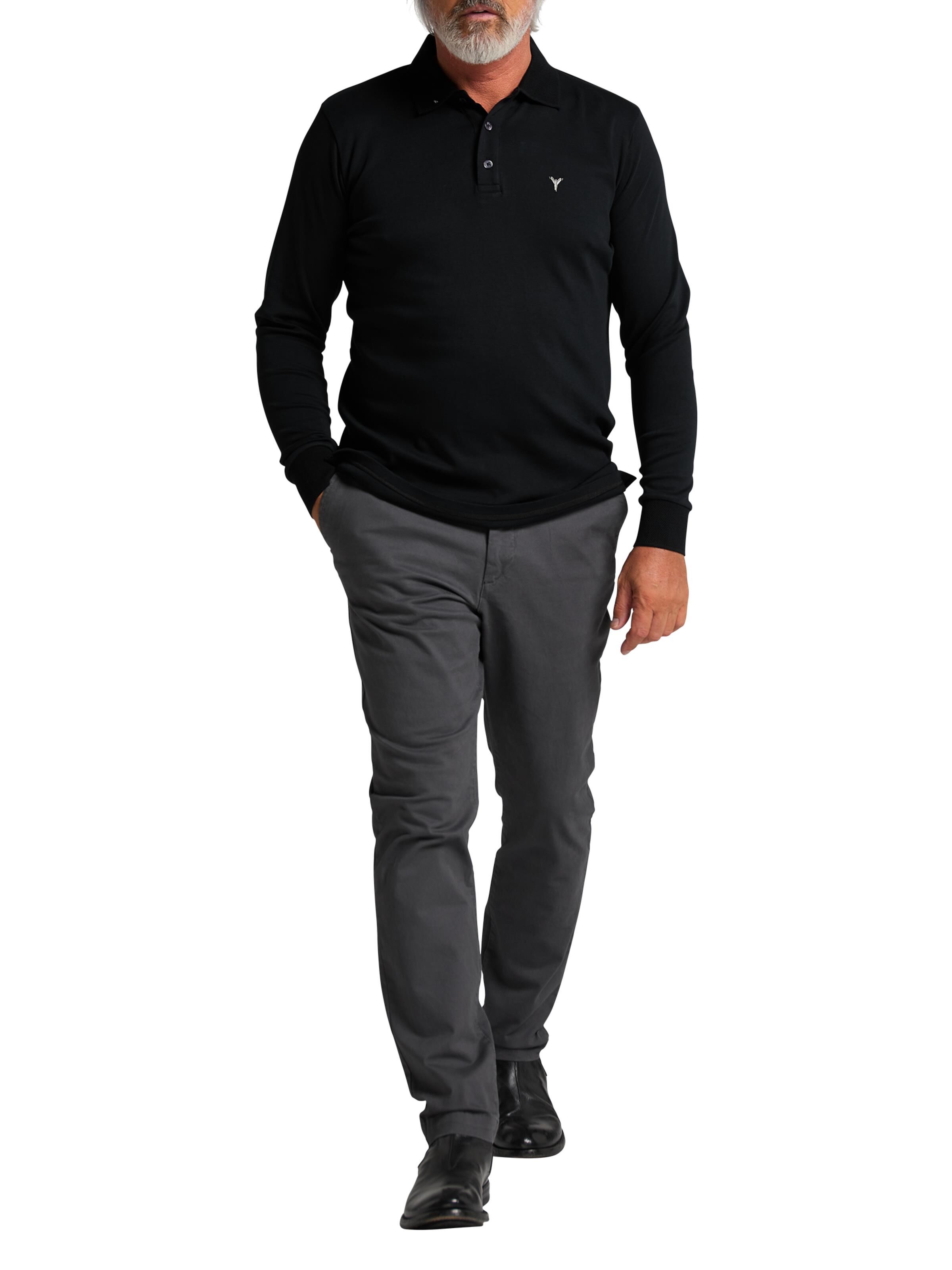  Long-sleeve poloshirt
