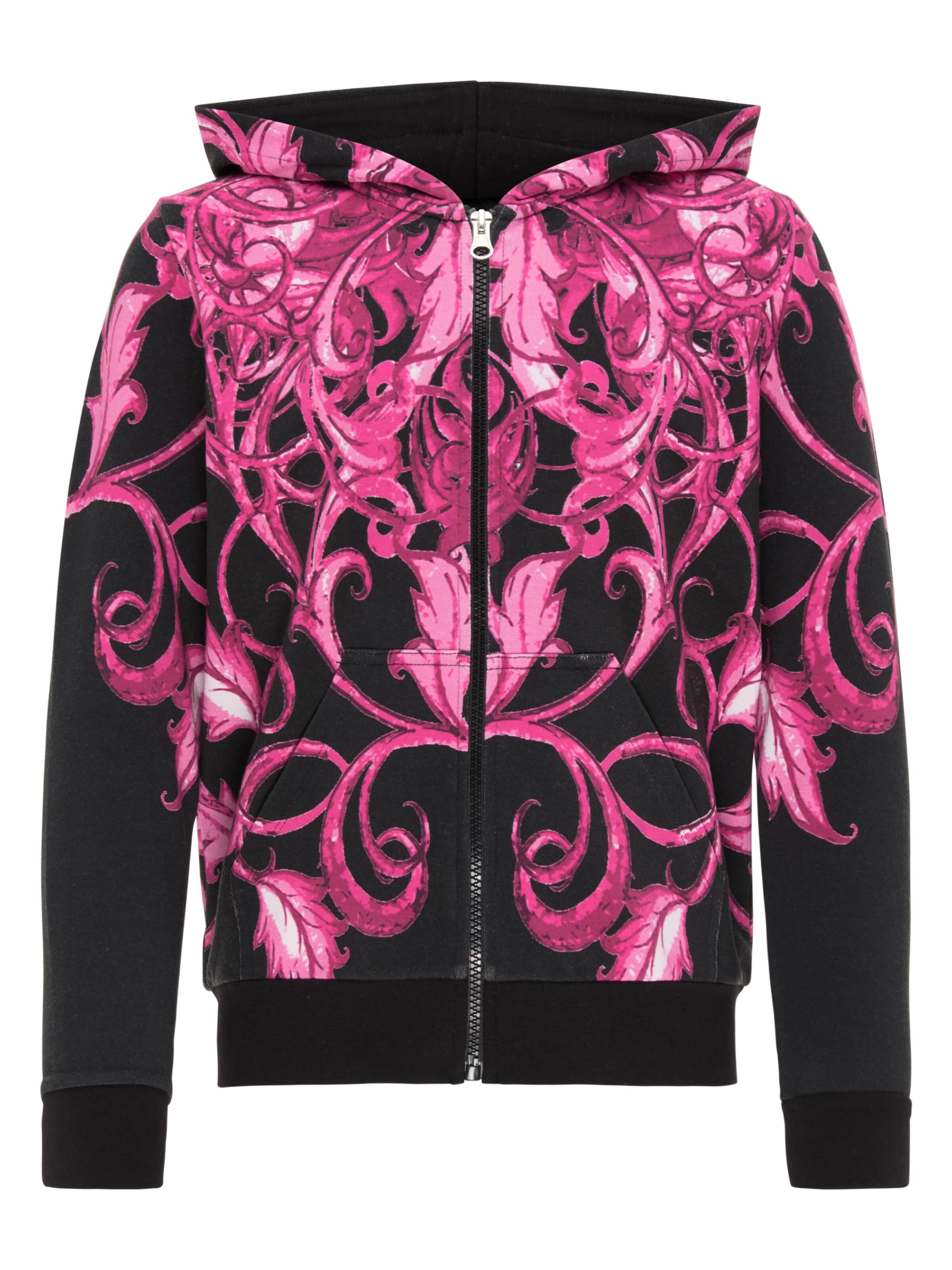  Mädchen Oversize Sweatjacke mit Kapuze