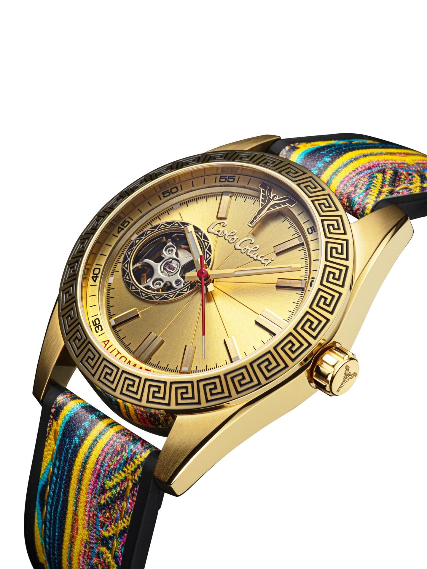 Runde Edelstahluhr mit Silikonarmband