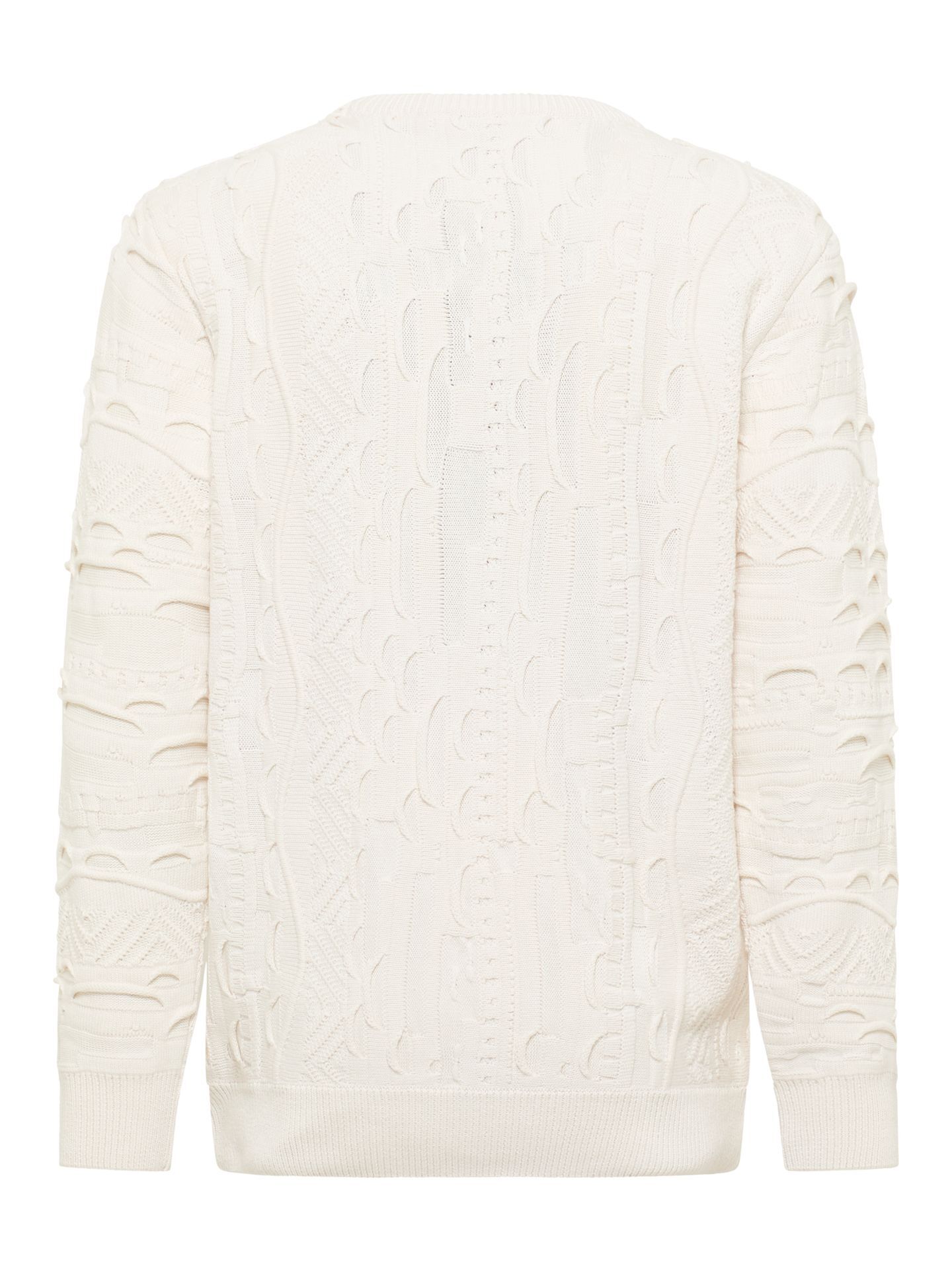  Plain colored knit sweater