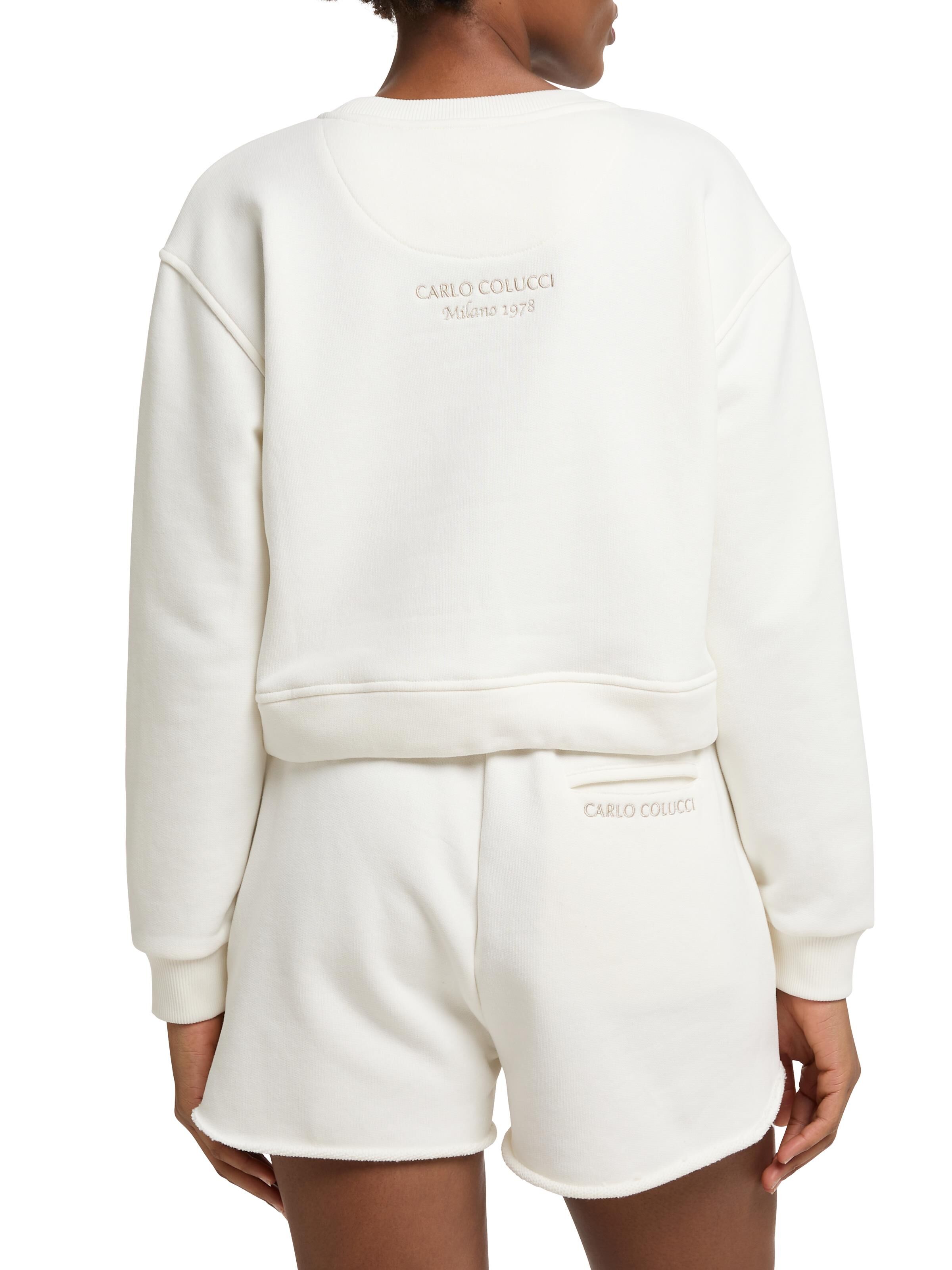  Cropped over size sweat shirt