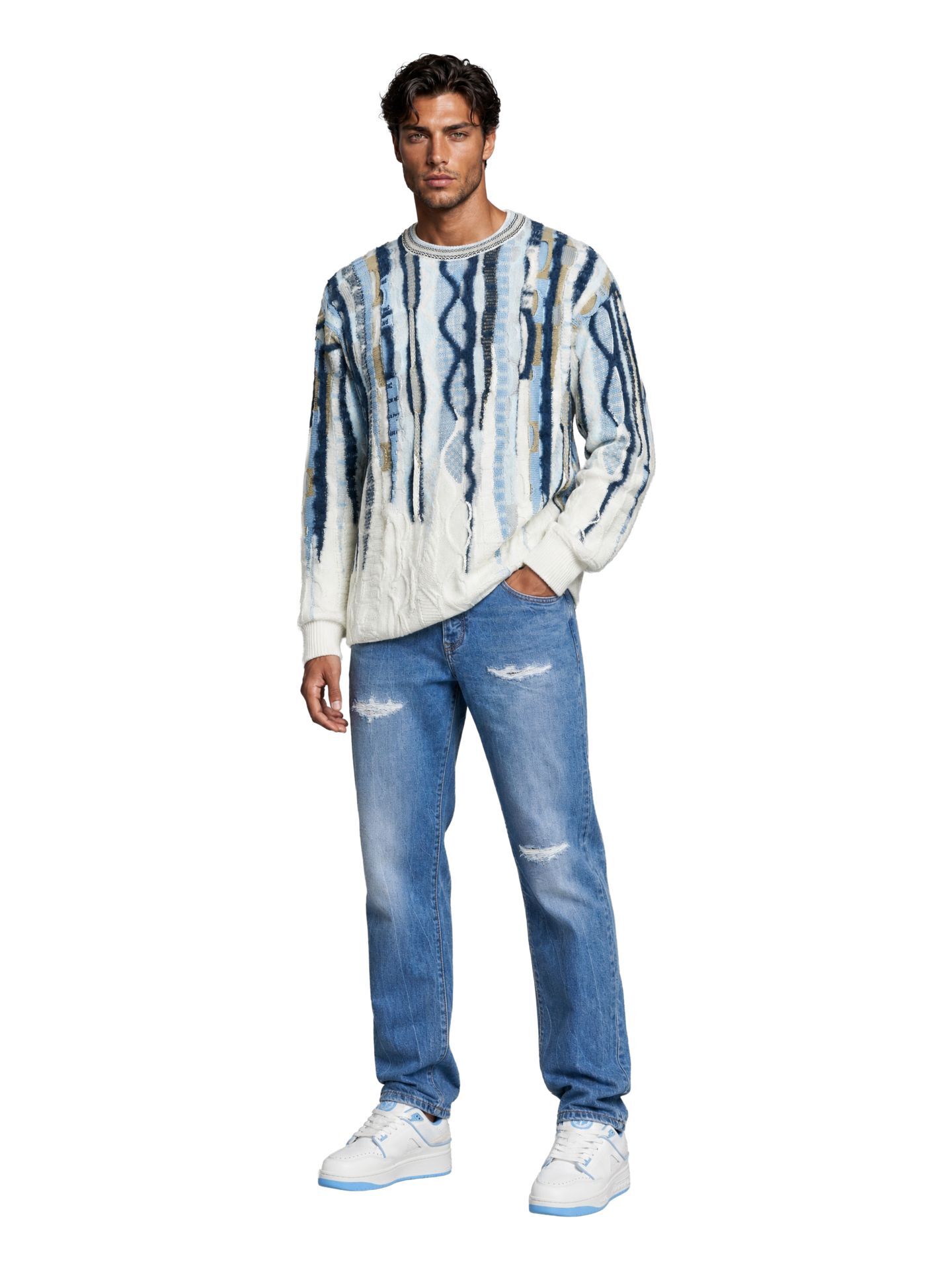  Oversize Fluffy sweater - 3D Knit