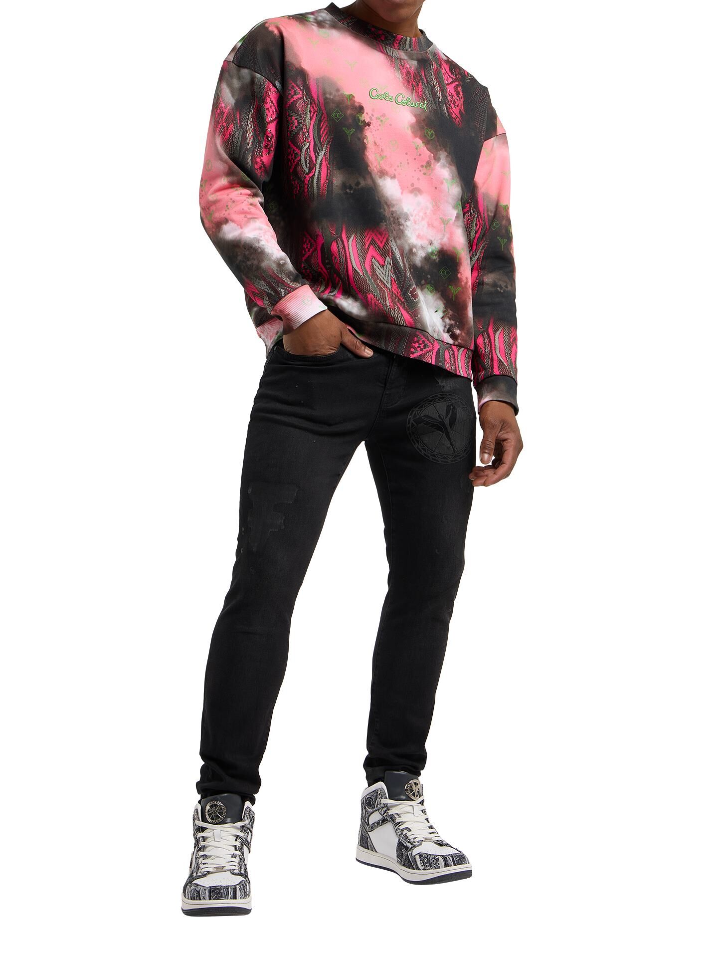 Oversize Sweatshirt - Sprayed knit
