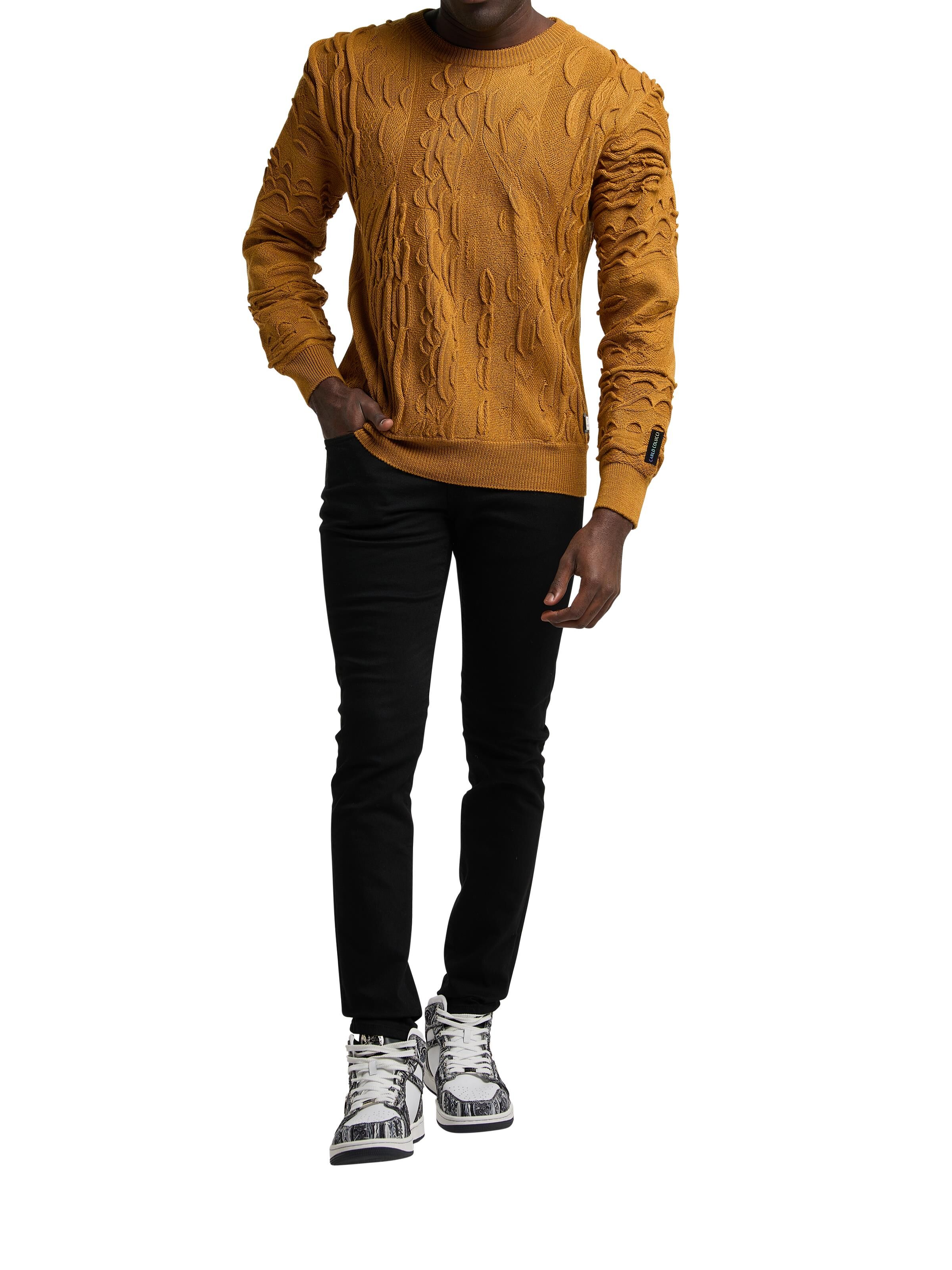  Plain colored crew neck sweater