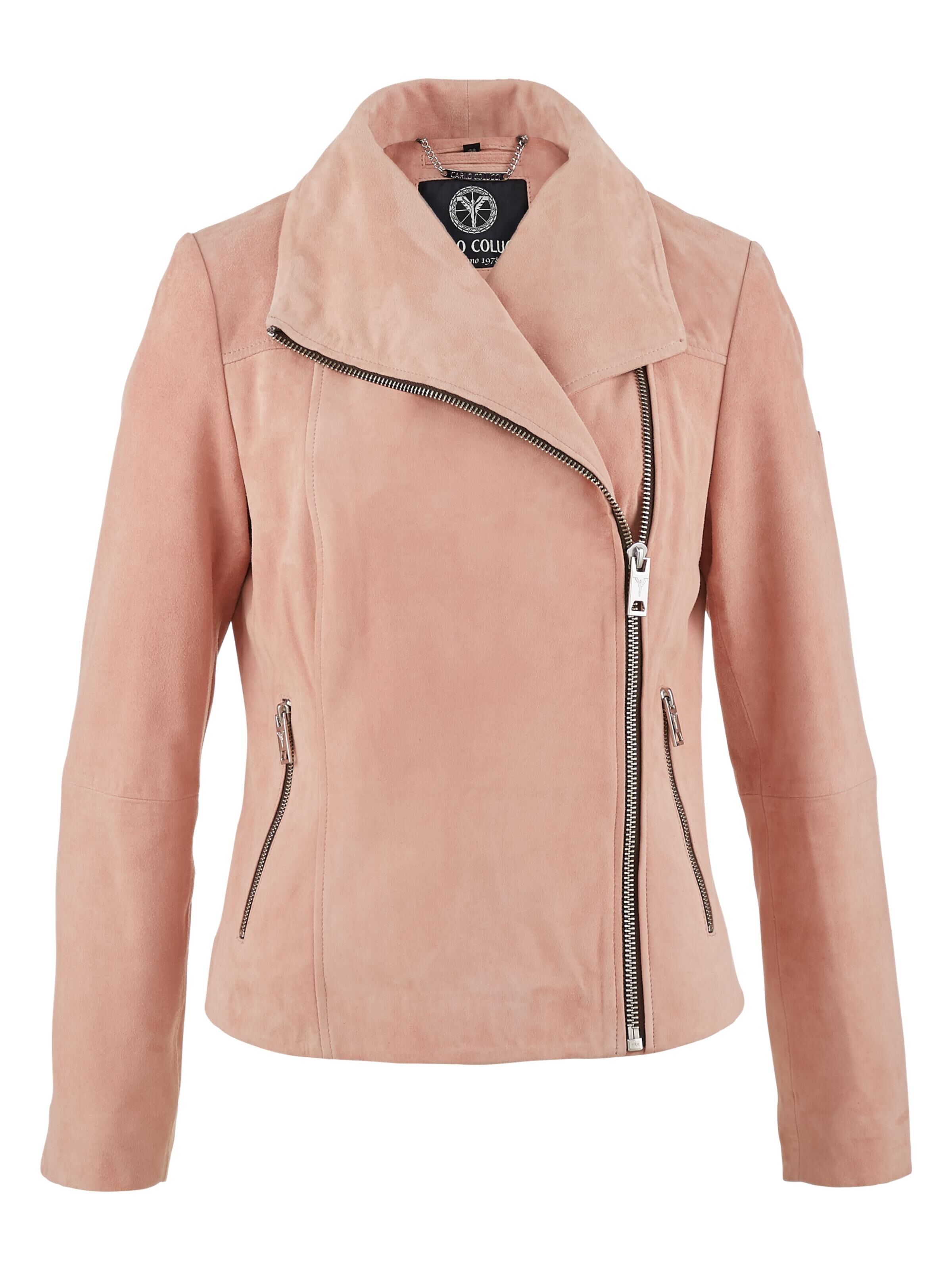 Weiche Velour-Lederjacke