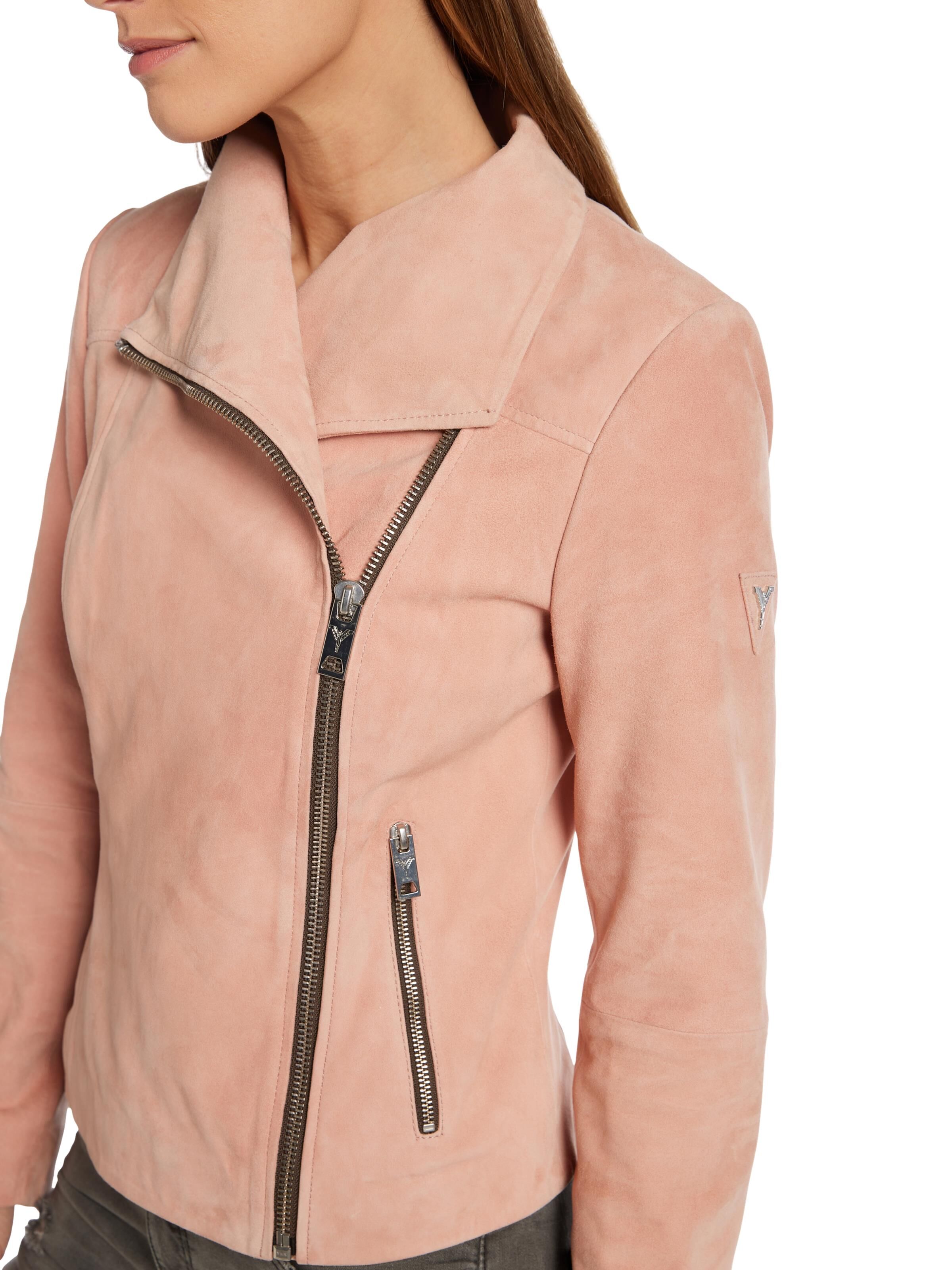 Weiche Velour-Lederjacke