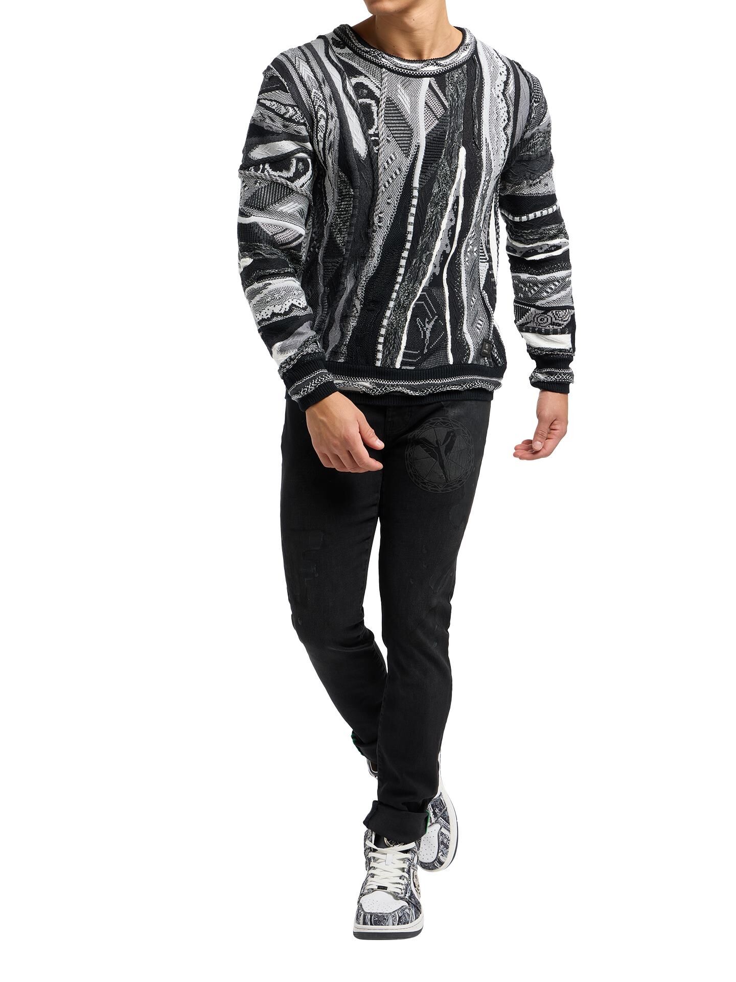 Rundhals Strickpullover