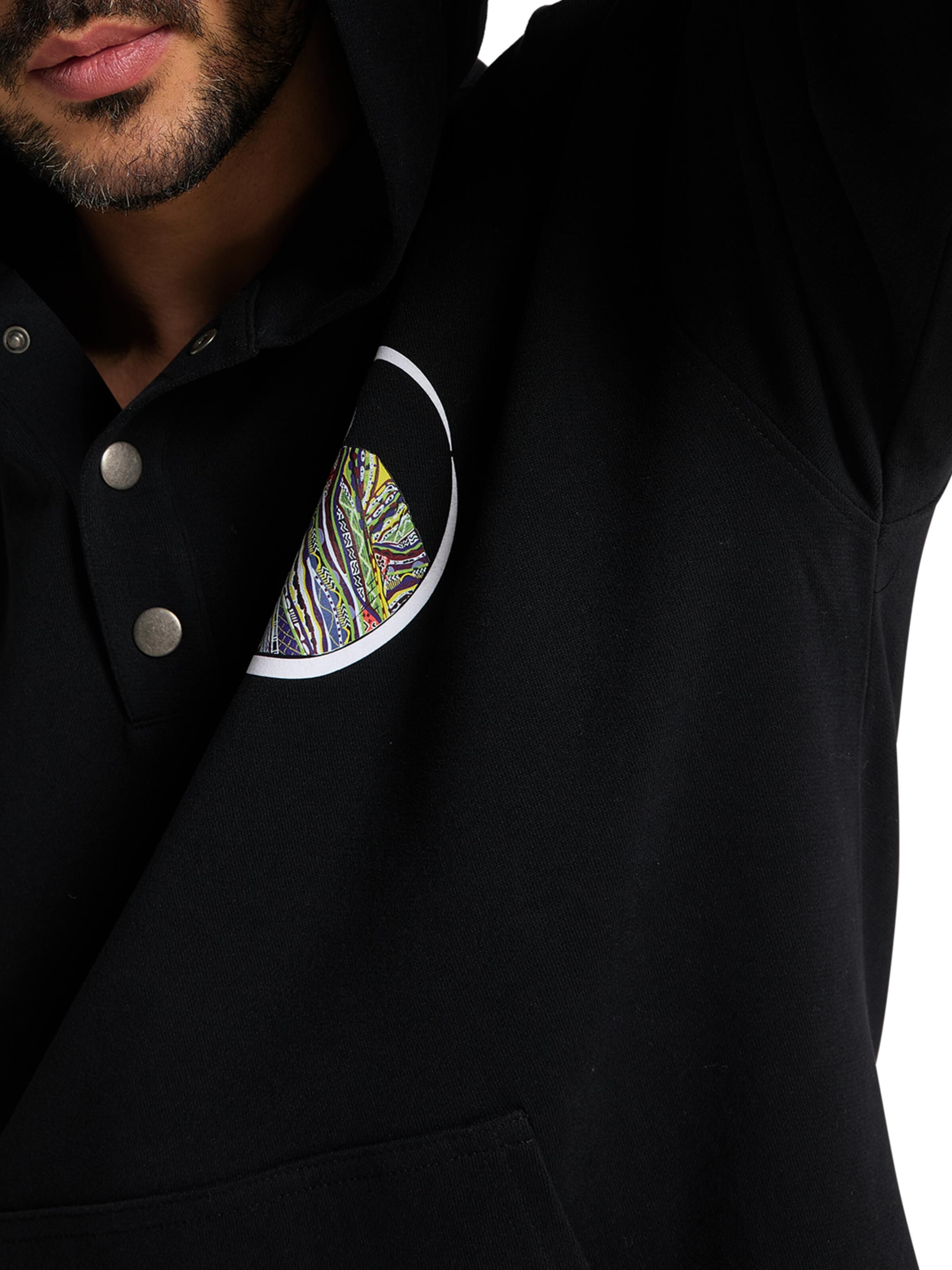 Hoody with Pandalucci | Black | M | DAH-C5416-201-M