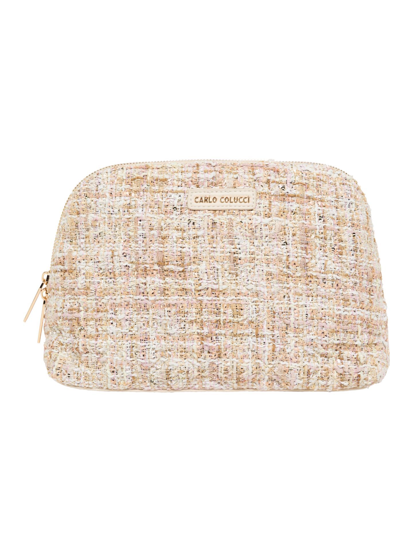  Bouclé Kosmetik Tasche