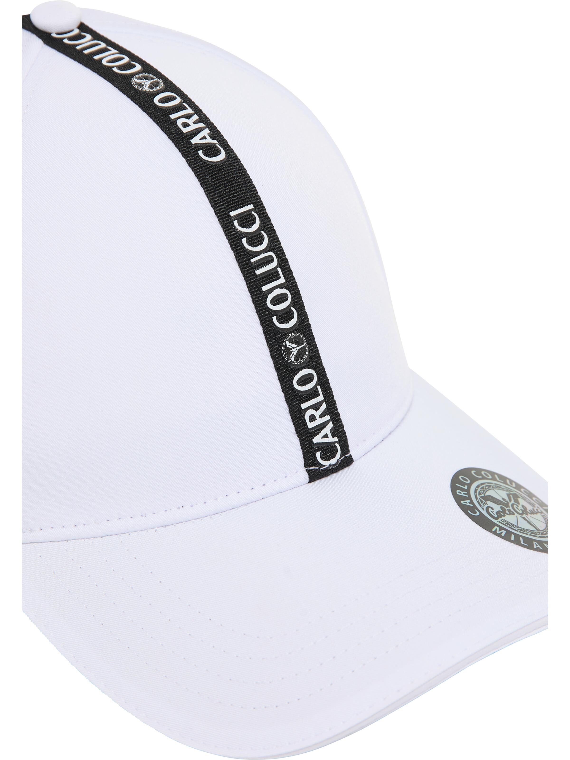  Unisex base cap with logo piping
