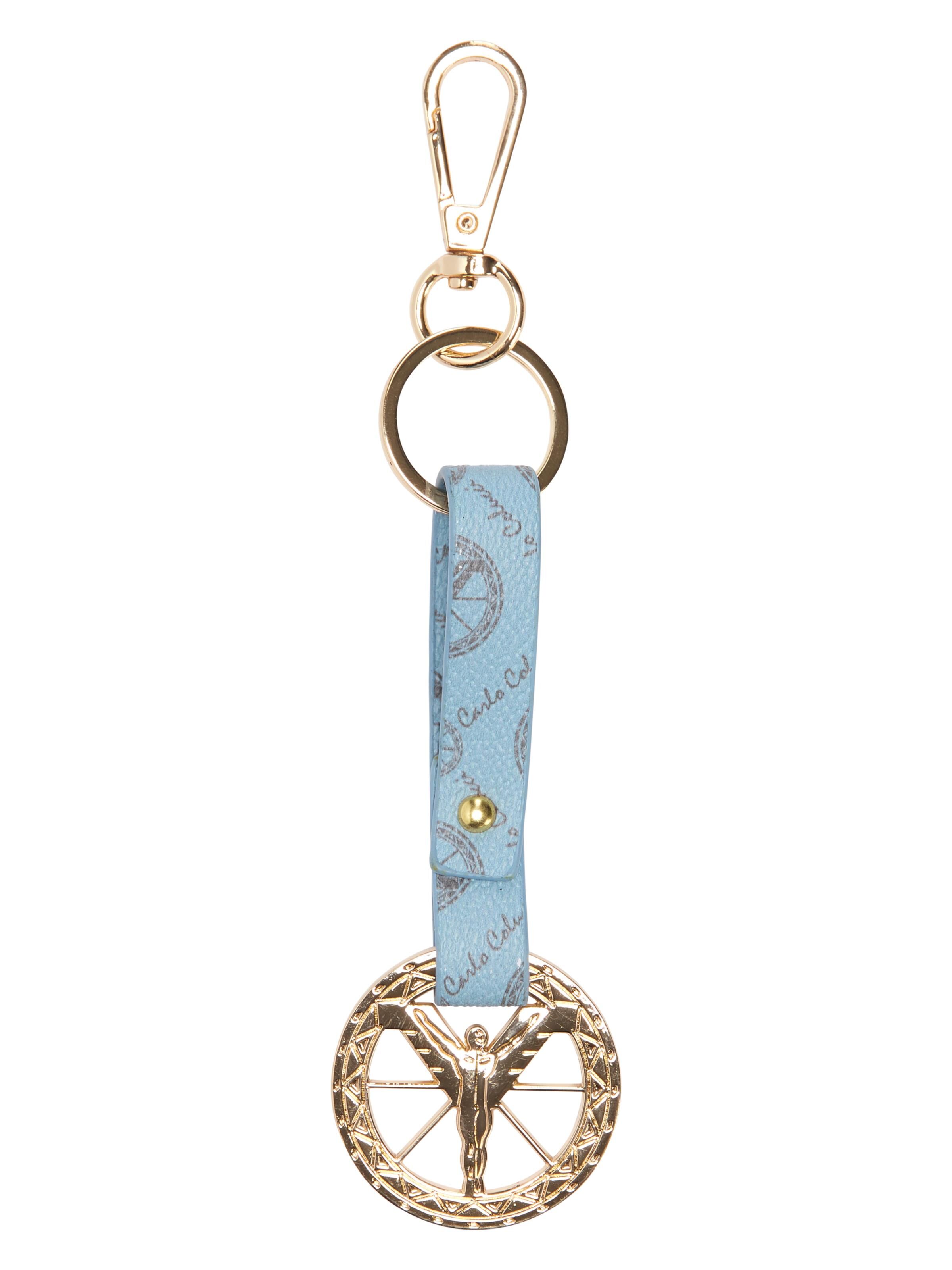 Keyring with logo strap