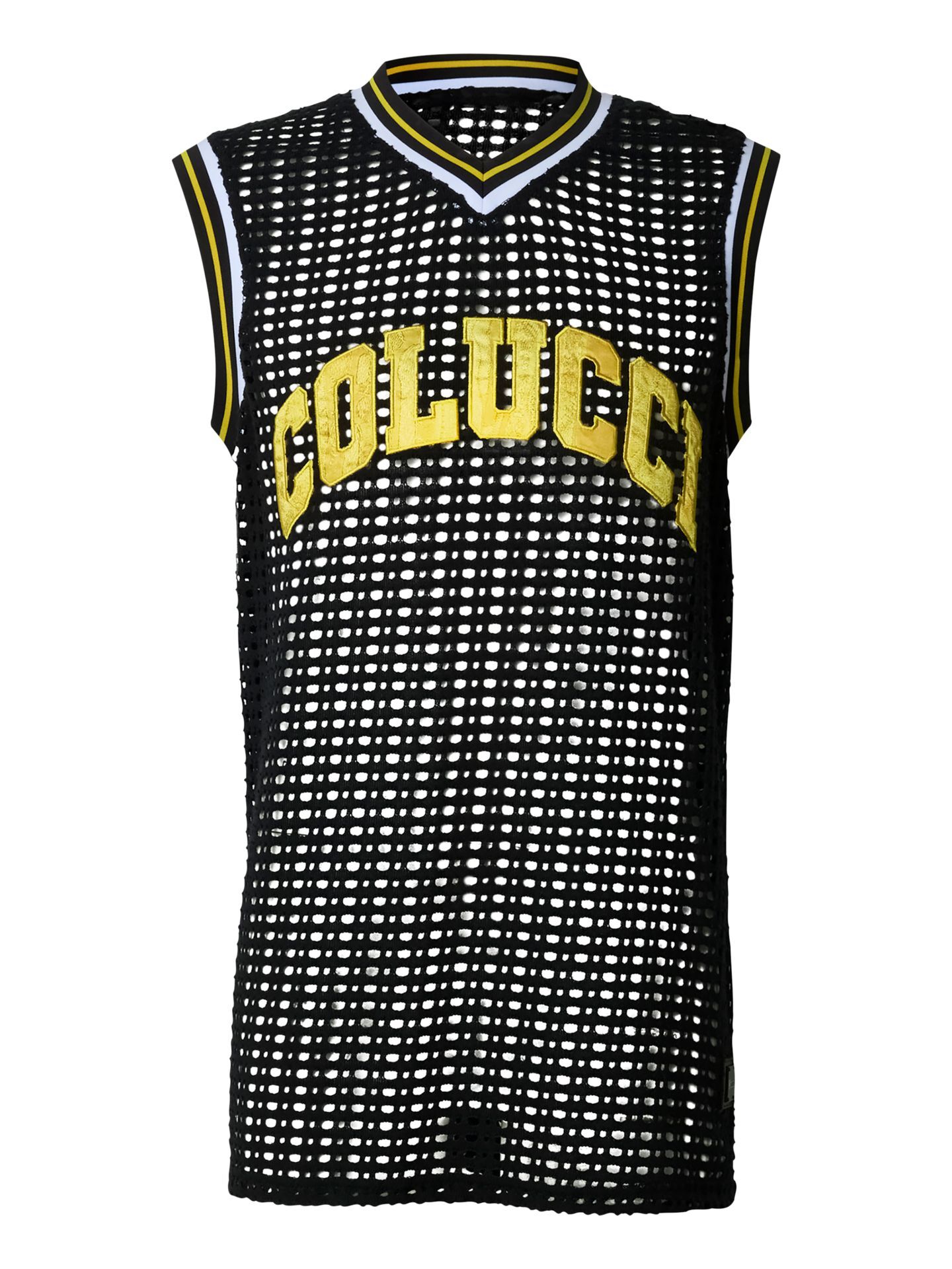  Hole Knit College Tank Top