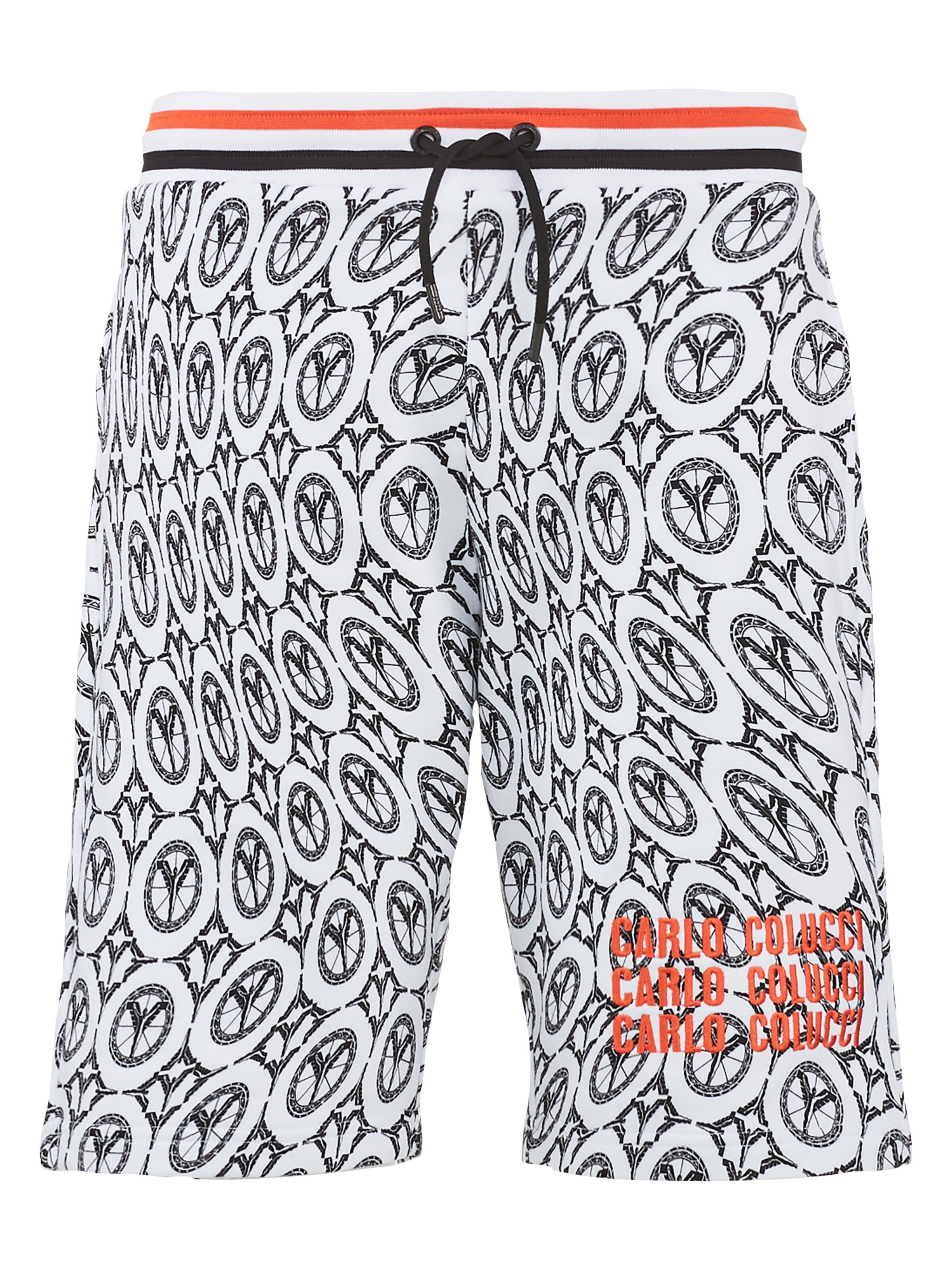  Sweatbermuda mit Monogram