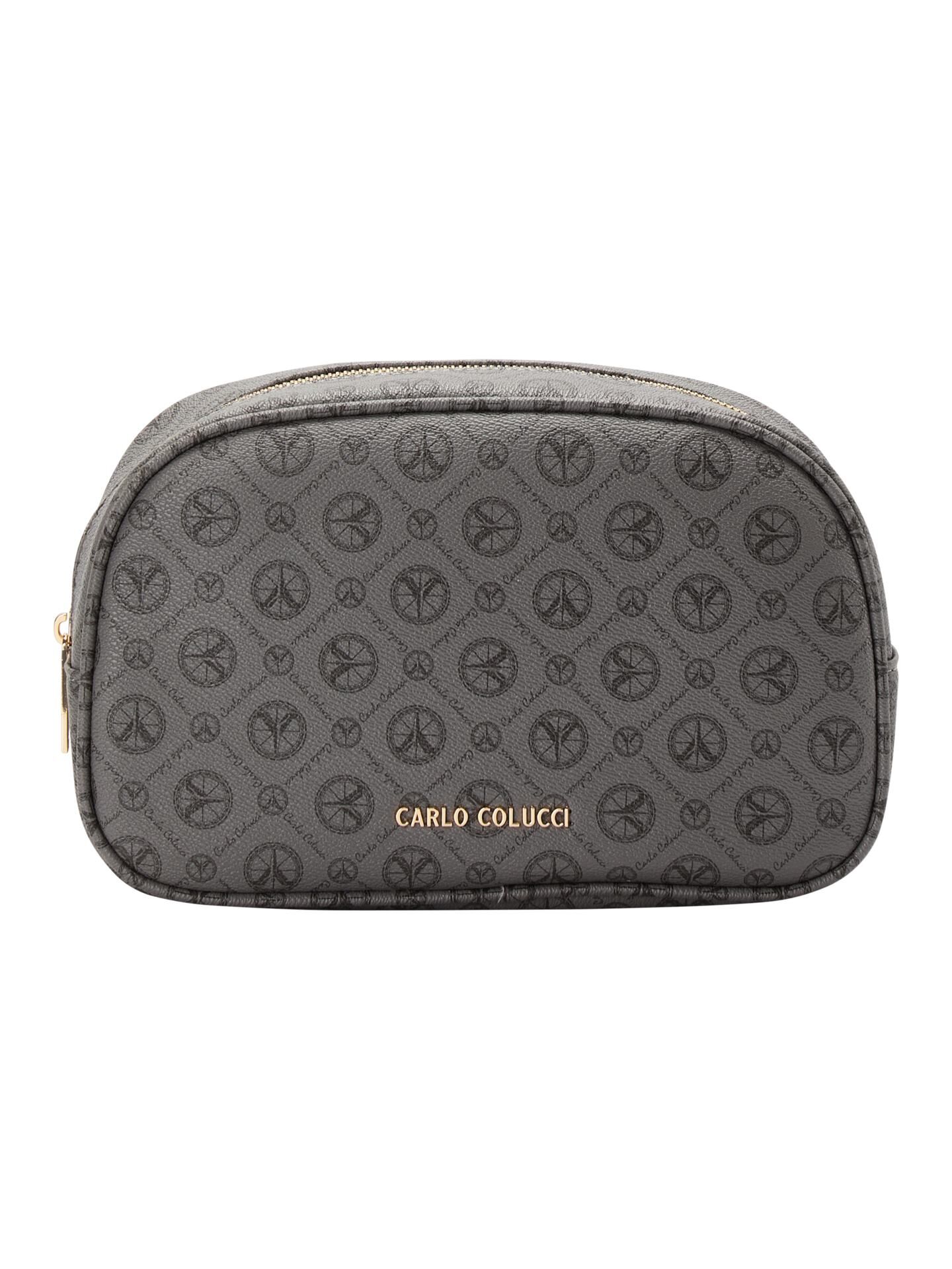 Carlo Colucci Kosmetiktasche, oval - Grau
