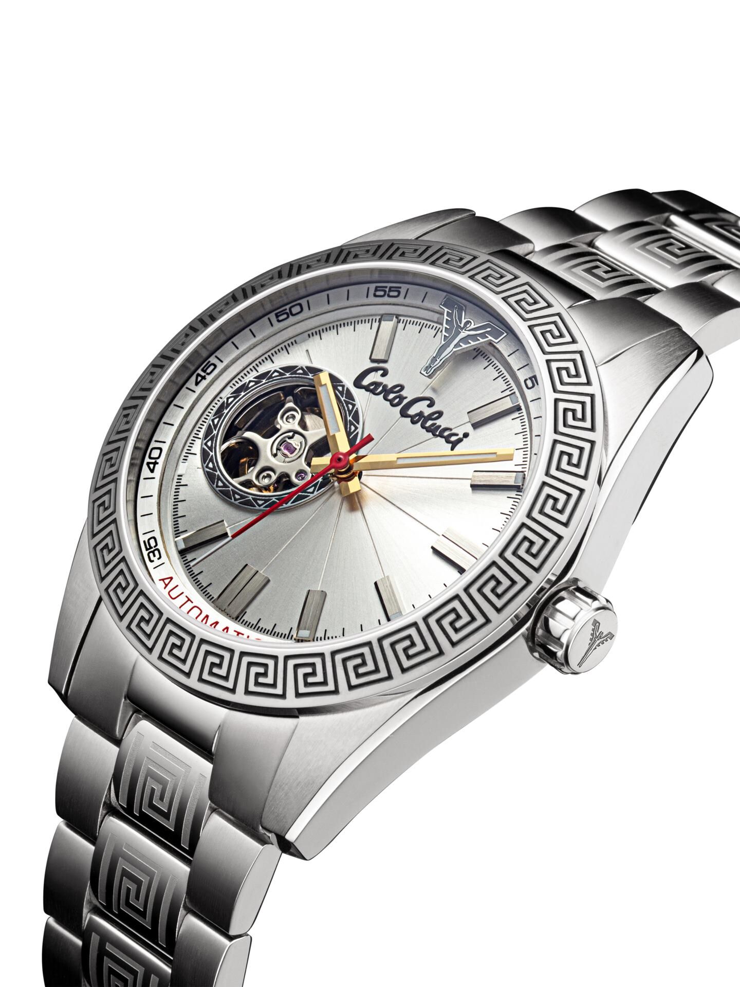 Round stainless steel watch | Silver | CC-302-1-25