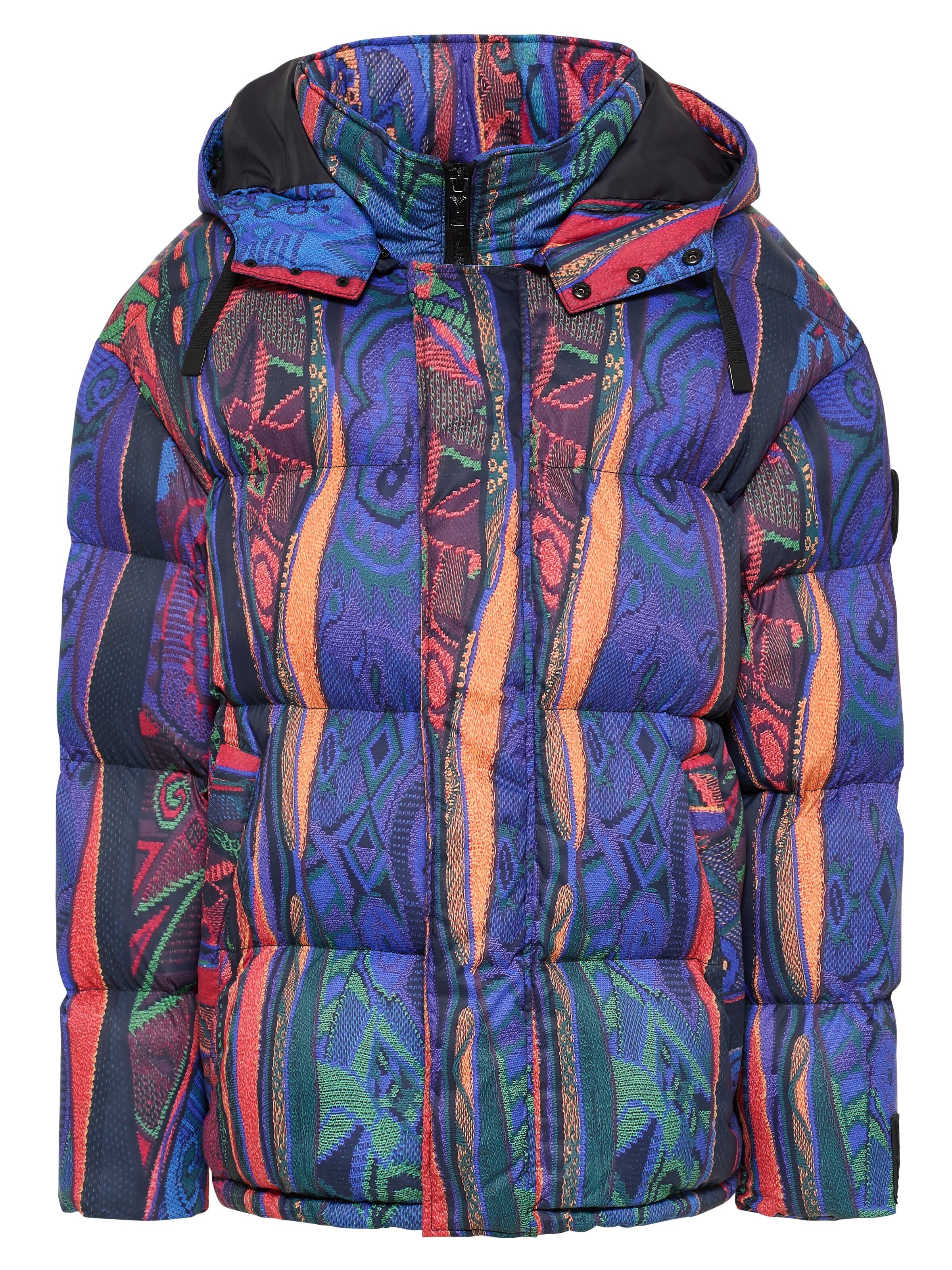 Wattierte Oversize Jacke mit Unique Badge
