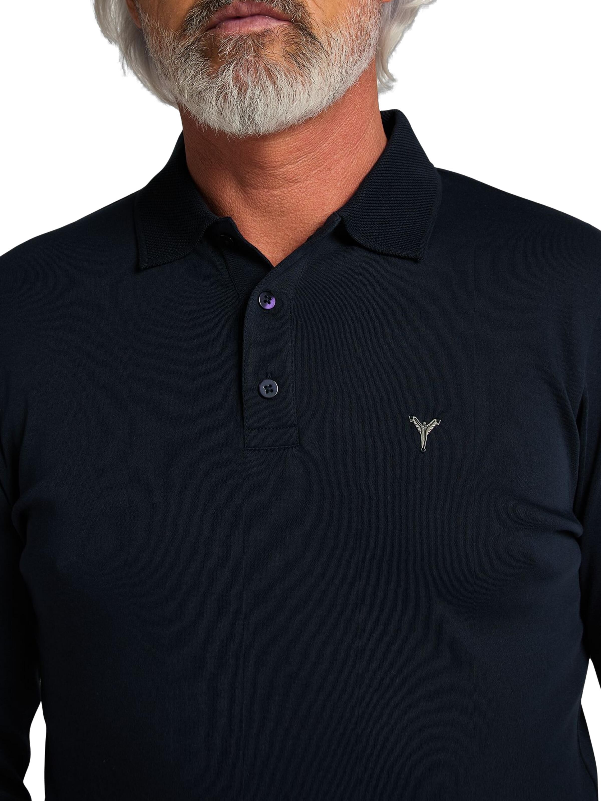 Langarm-Poloshirt