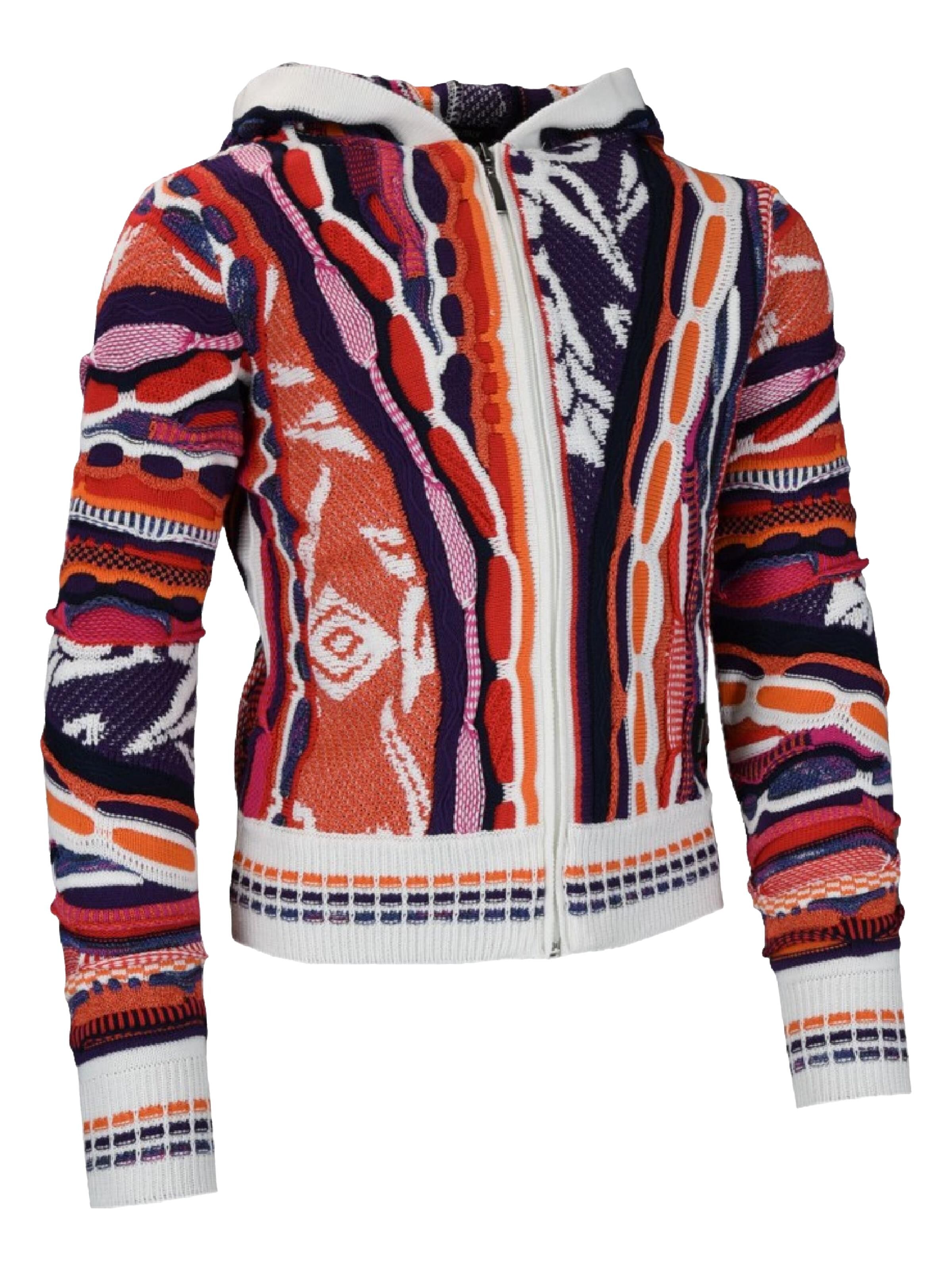  Children knit cardigan with hood