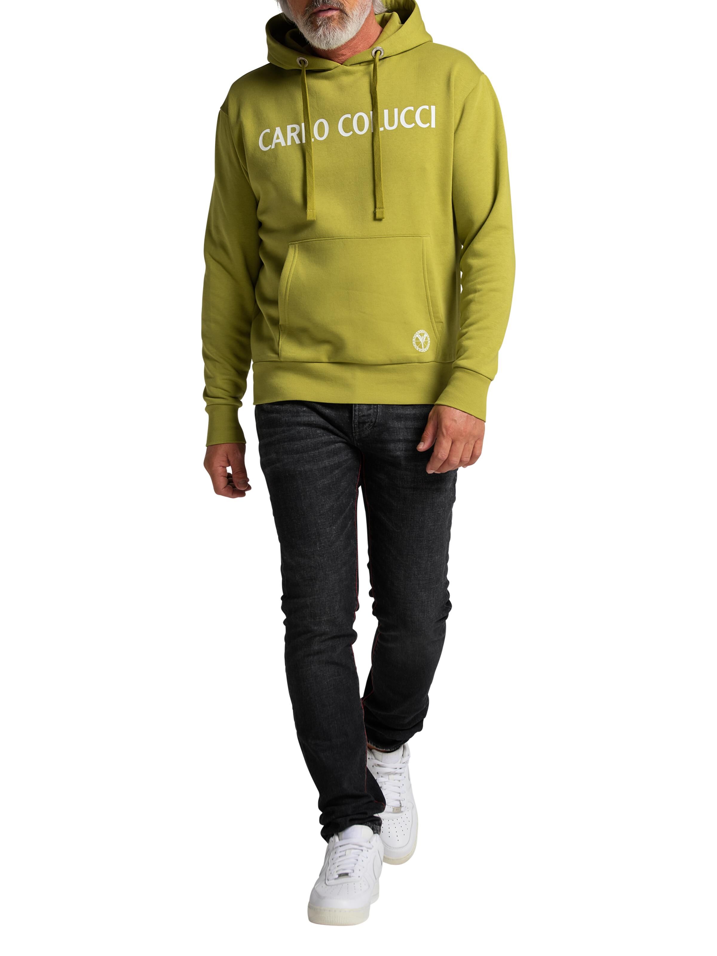 Sweat hoodie with lettering logo on chest