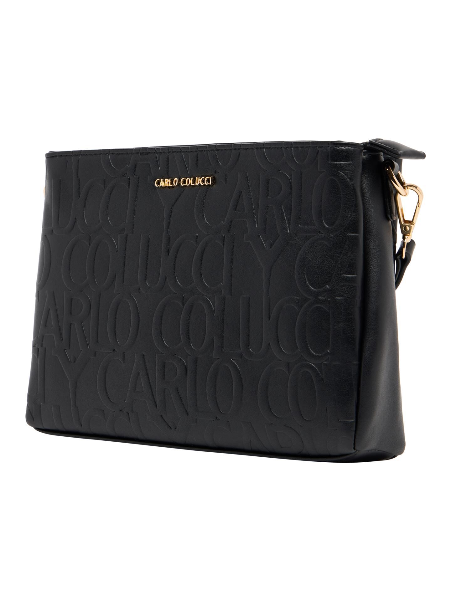Crossbody bag with embossed logo