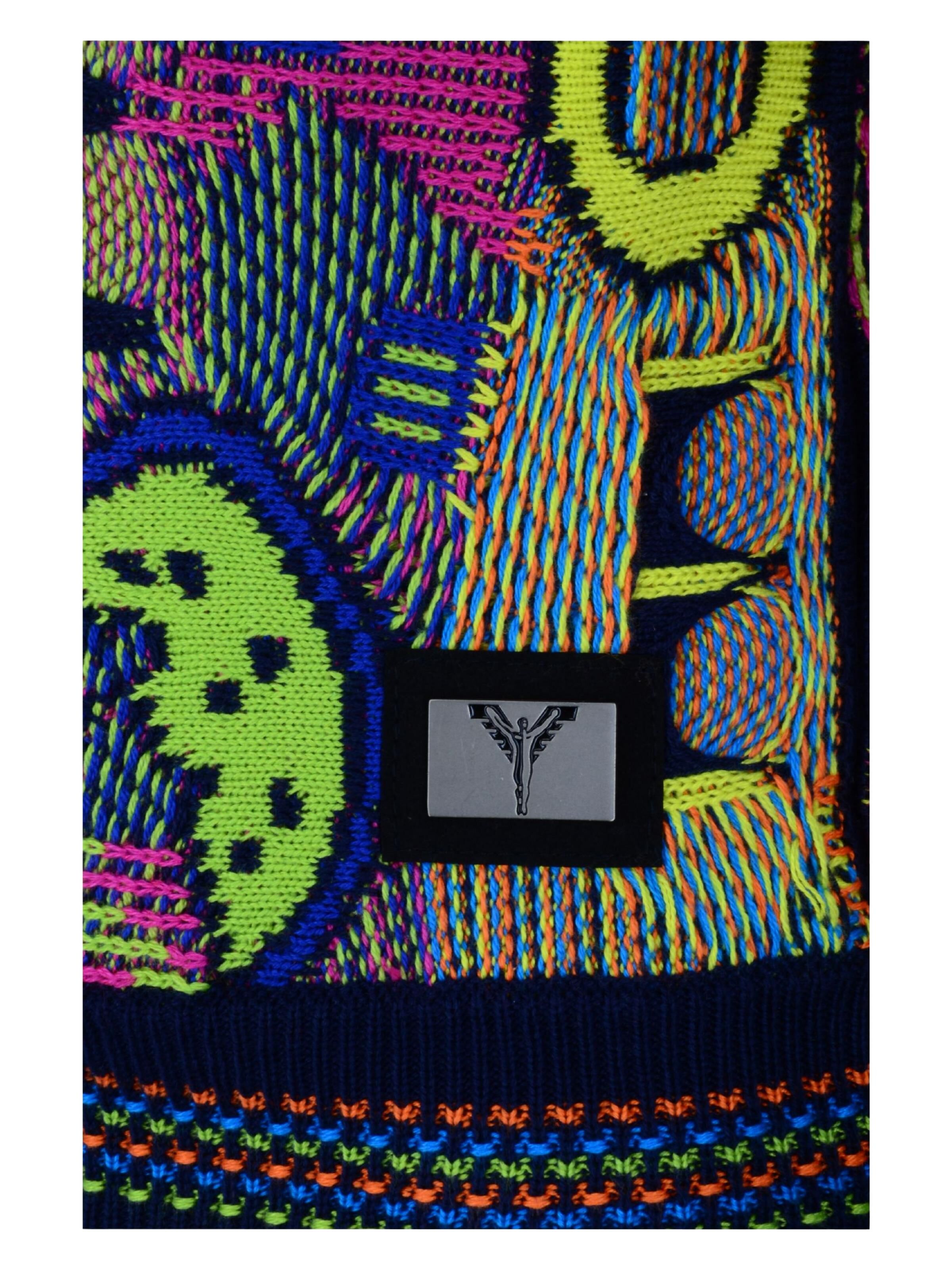  Retro boy sweater with with extraordinary pattern