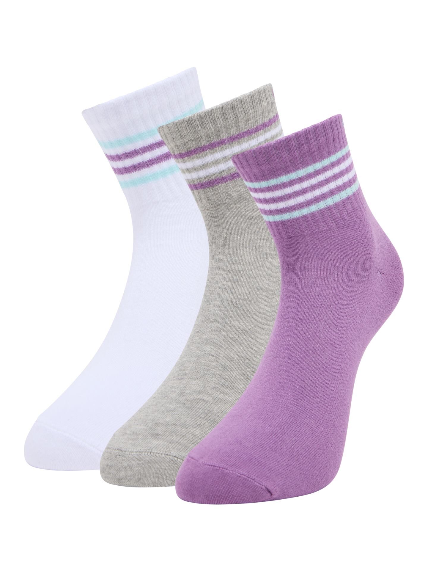 Quartersocken, 3er Pack
