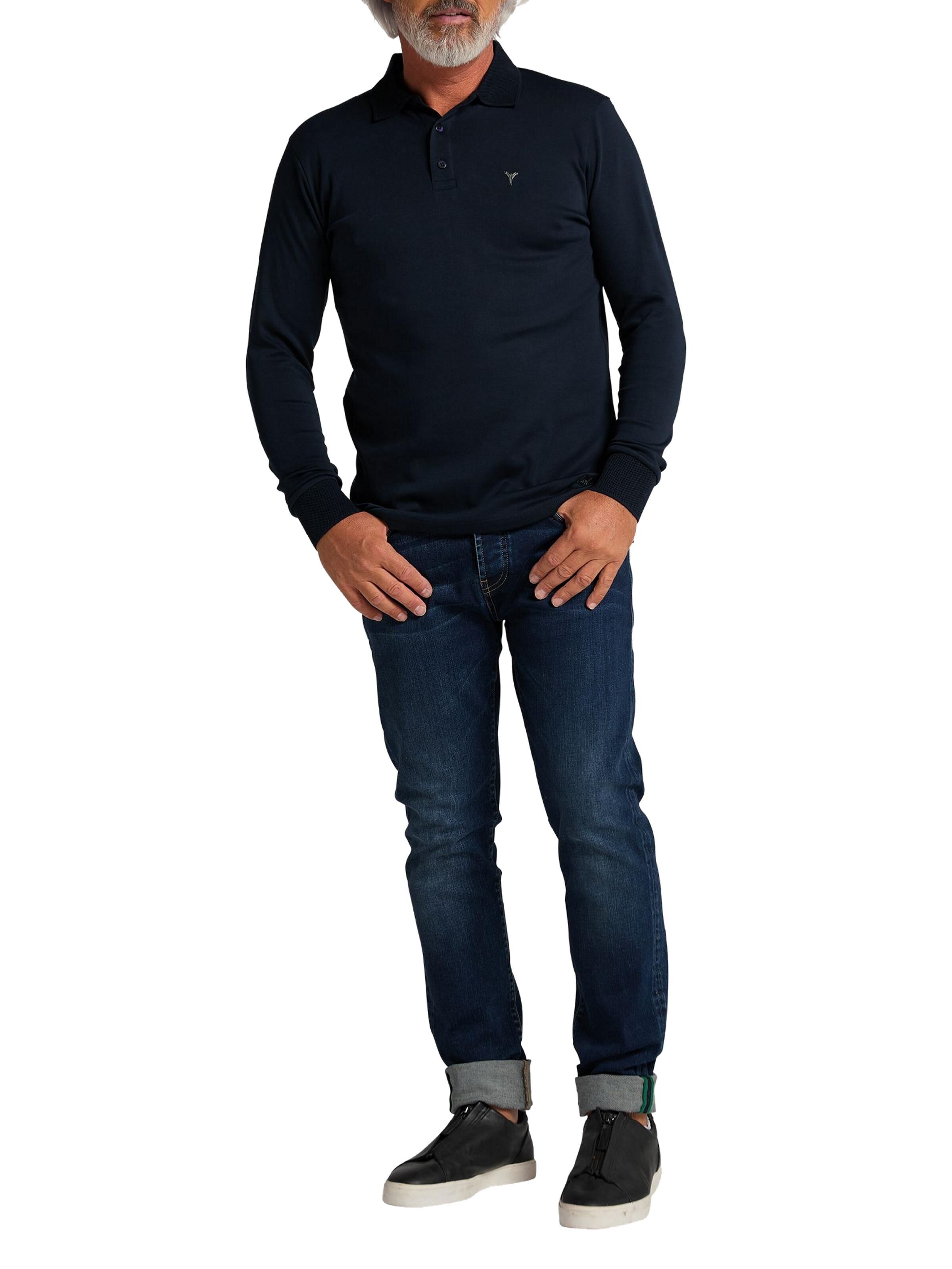 Langarm-Poloshirt