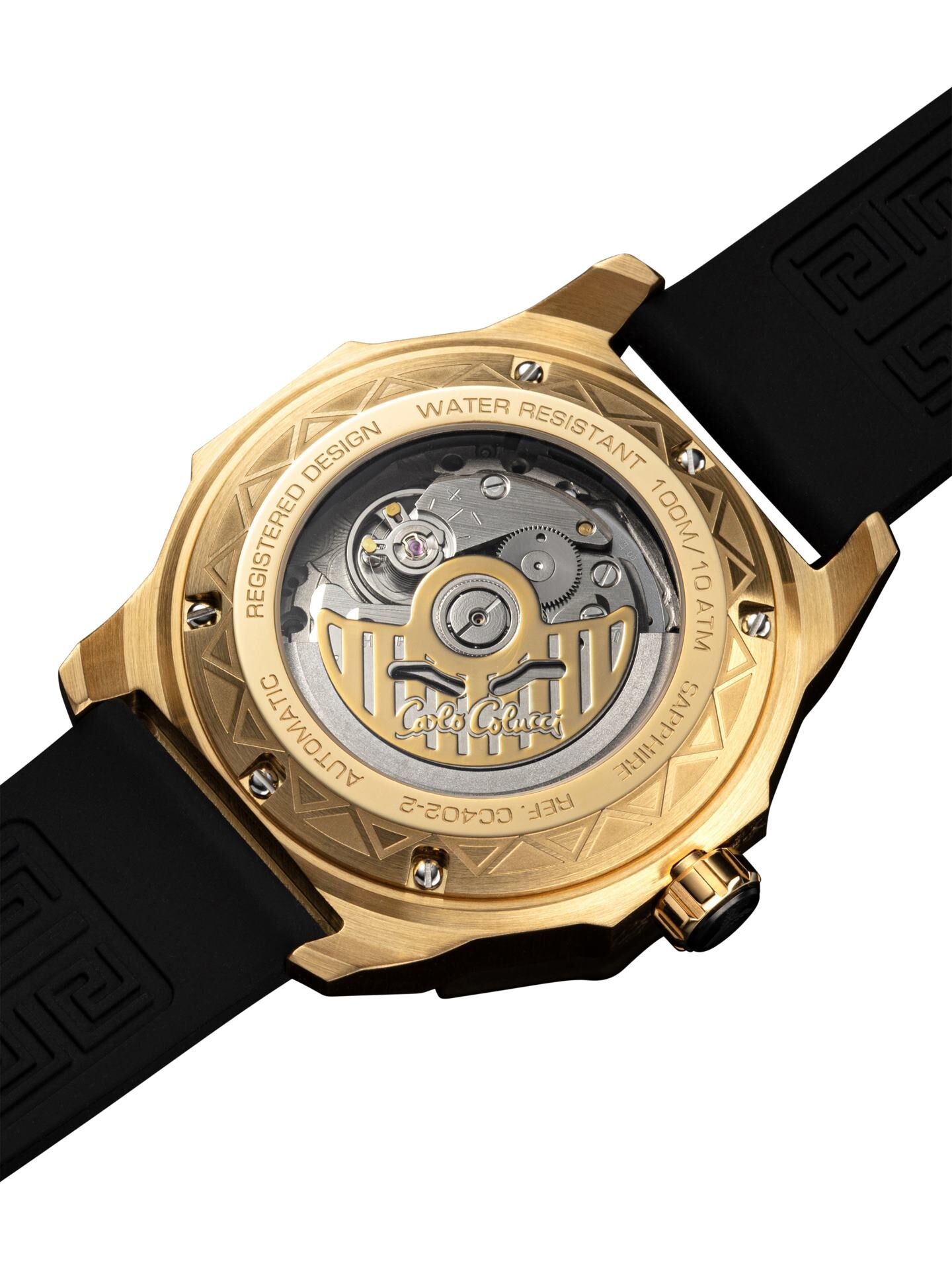 Runde Edelstahluhr mit Silikonarmband