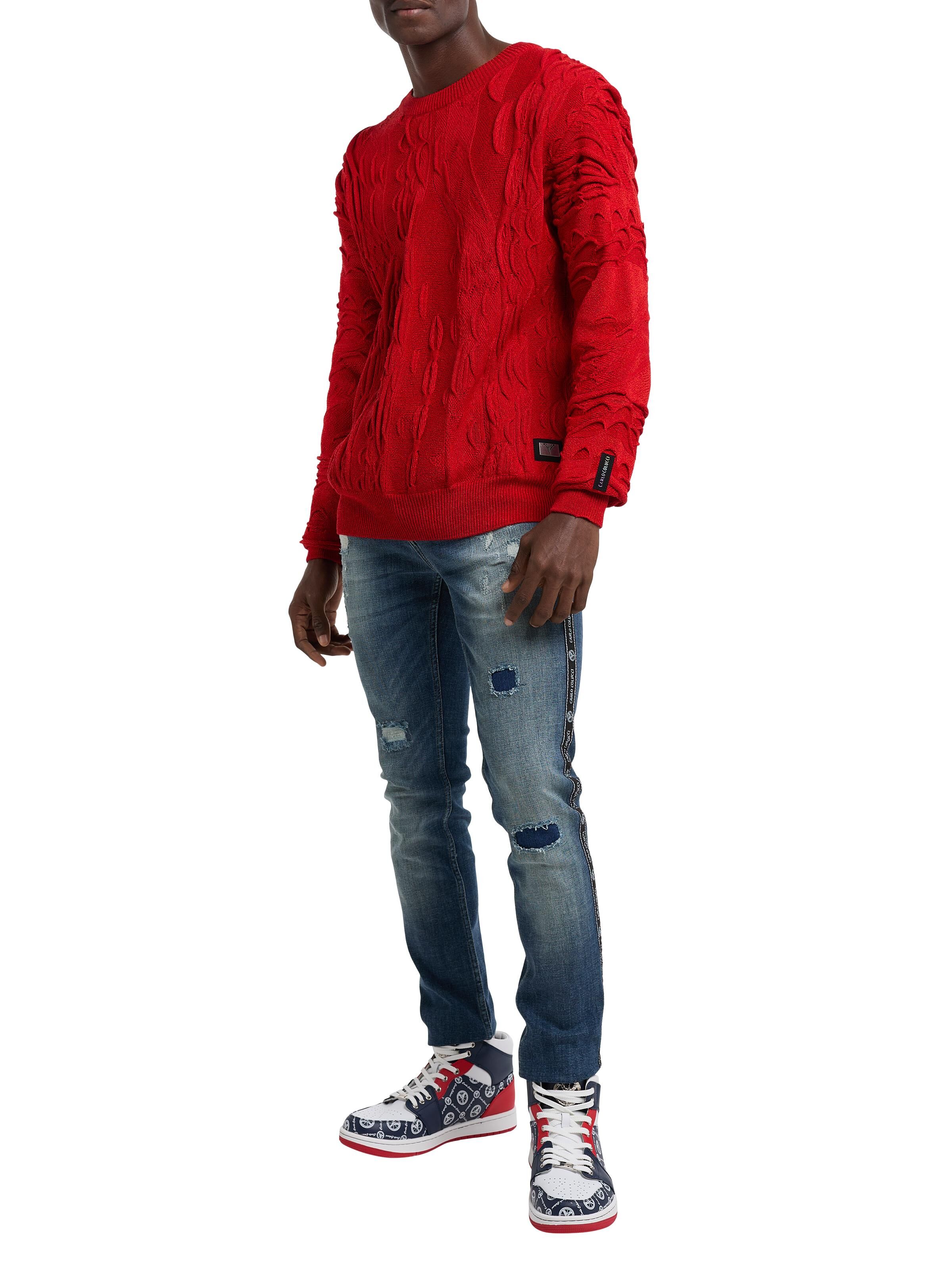 Plain colored crew neck sweater