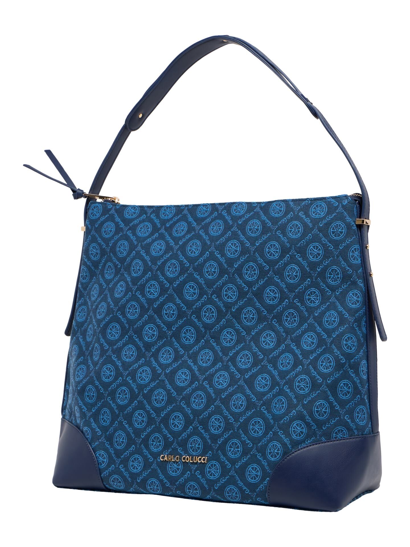 Schultertasche mit Logodruck