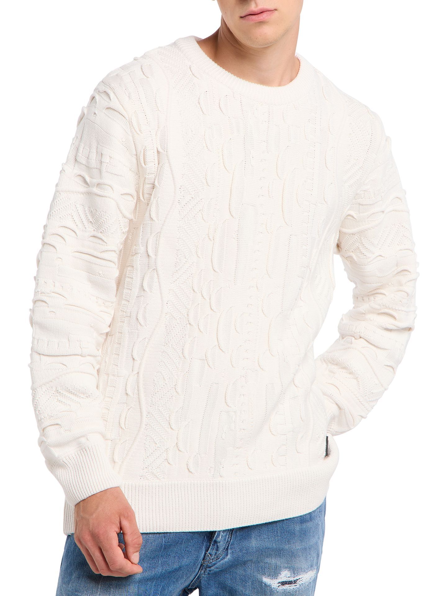 Plain colored knit sweater