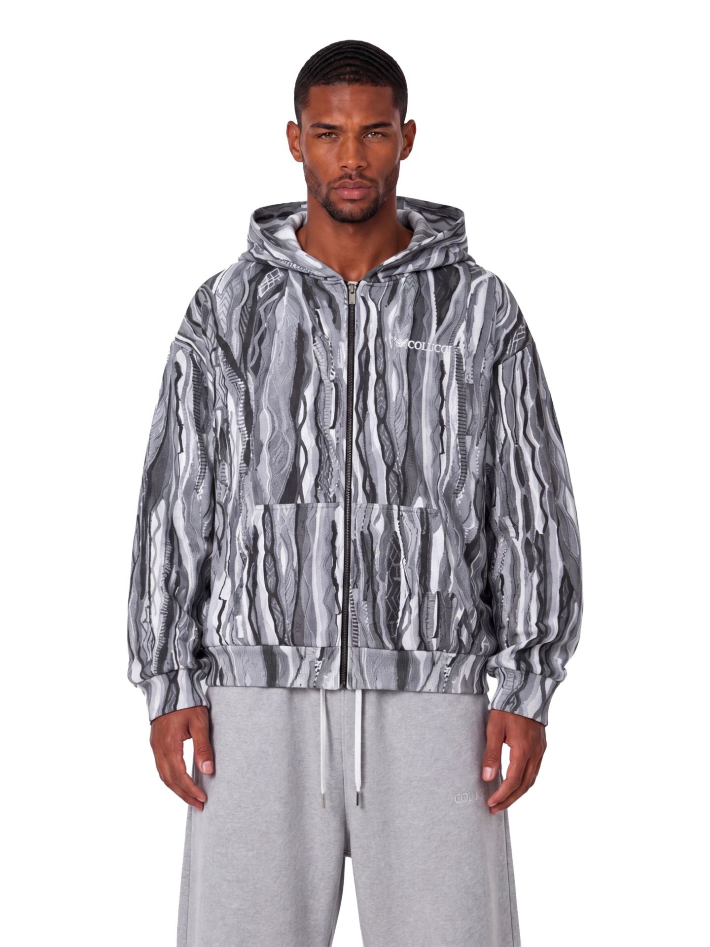  Alloverprint Sweatjacke