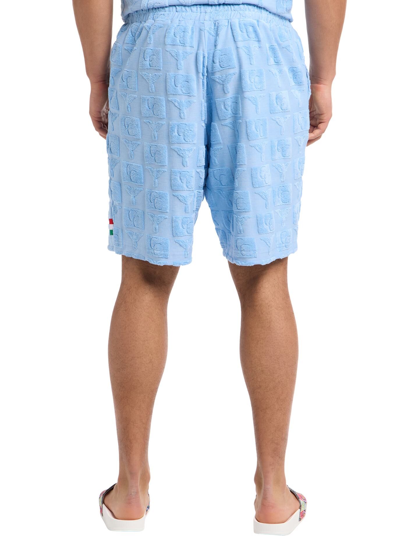 Oversize Short mit Frotteeinsätzen