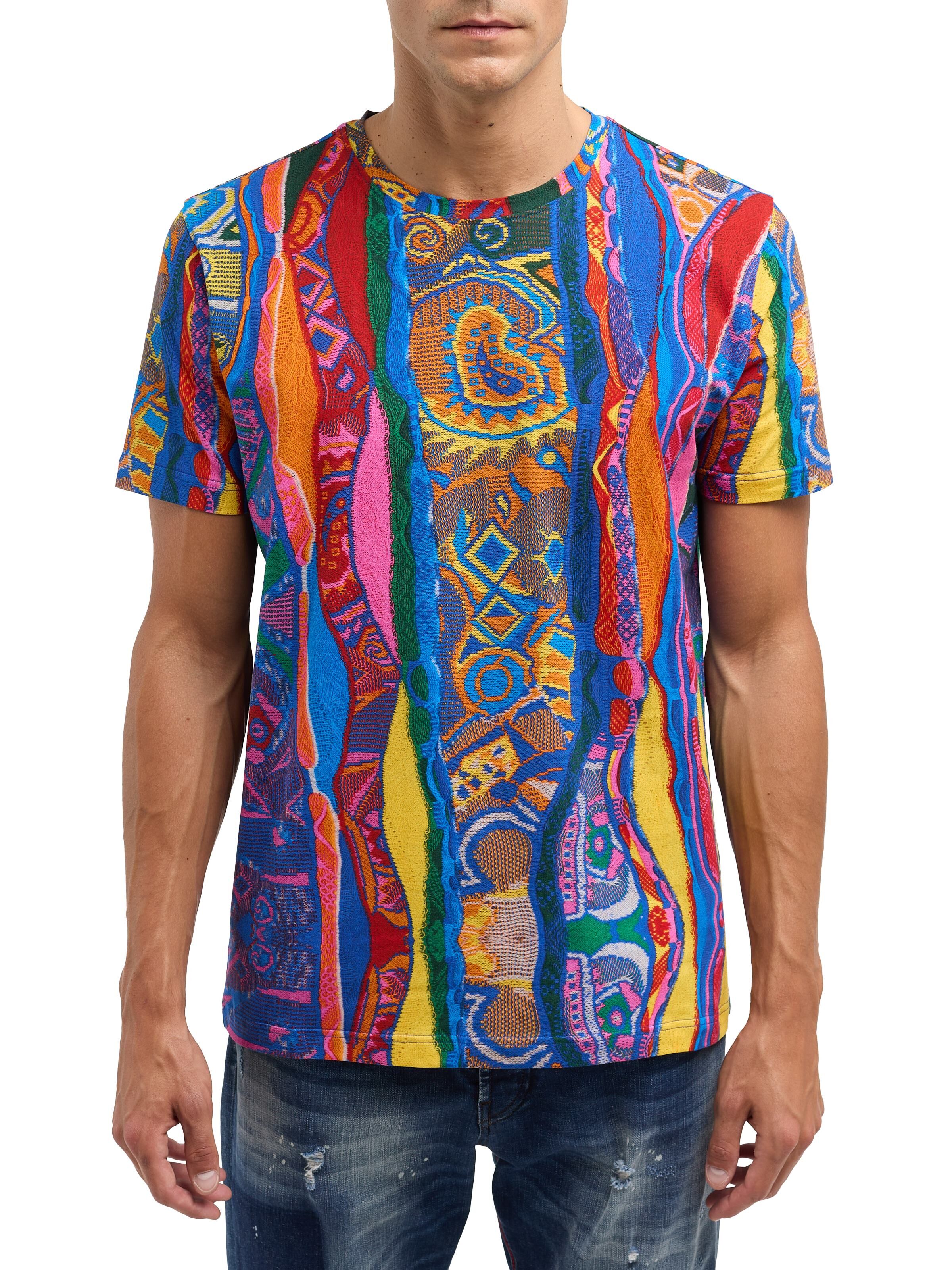 T-shirt with knit print