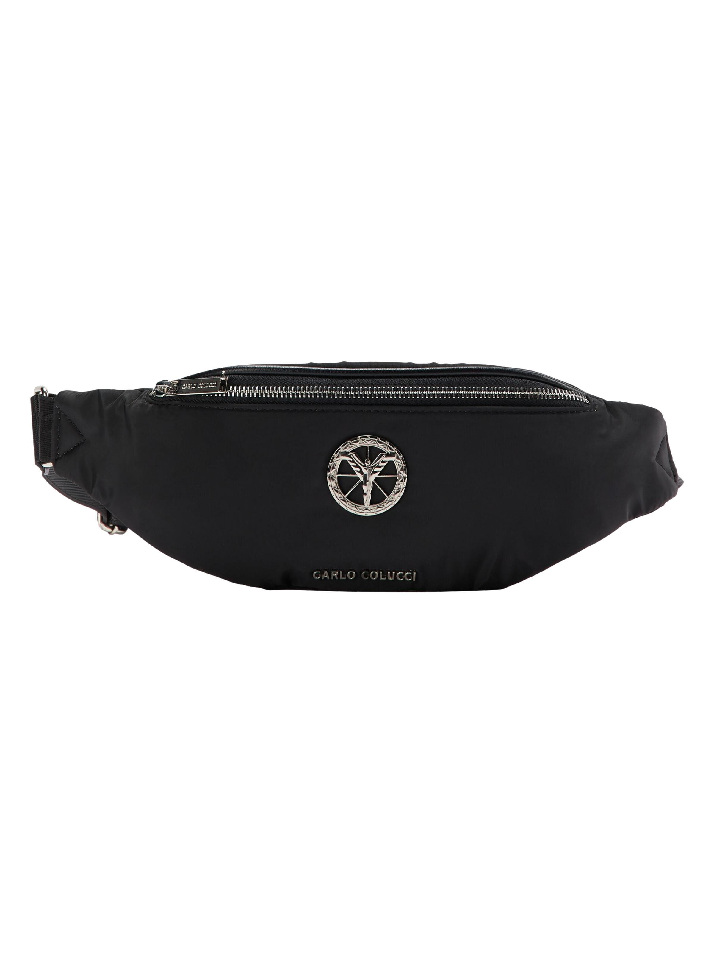 Bum bag with silver details Black FAG CC0017A