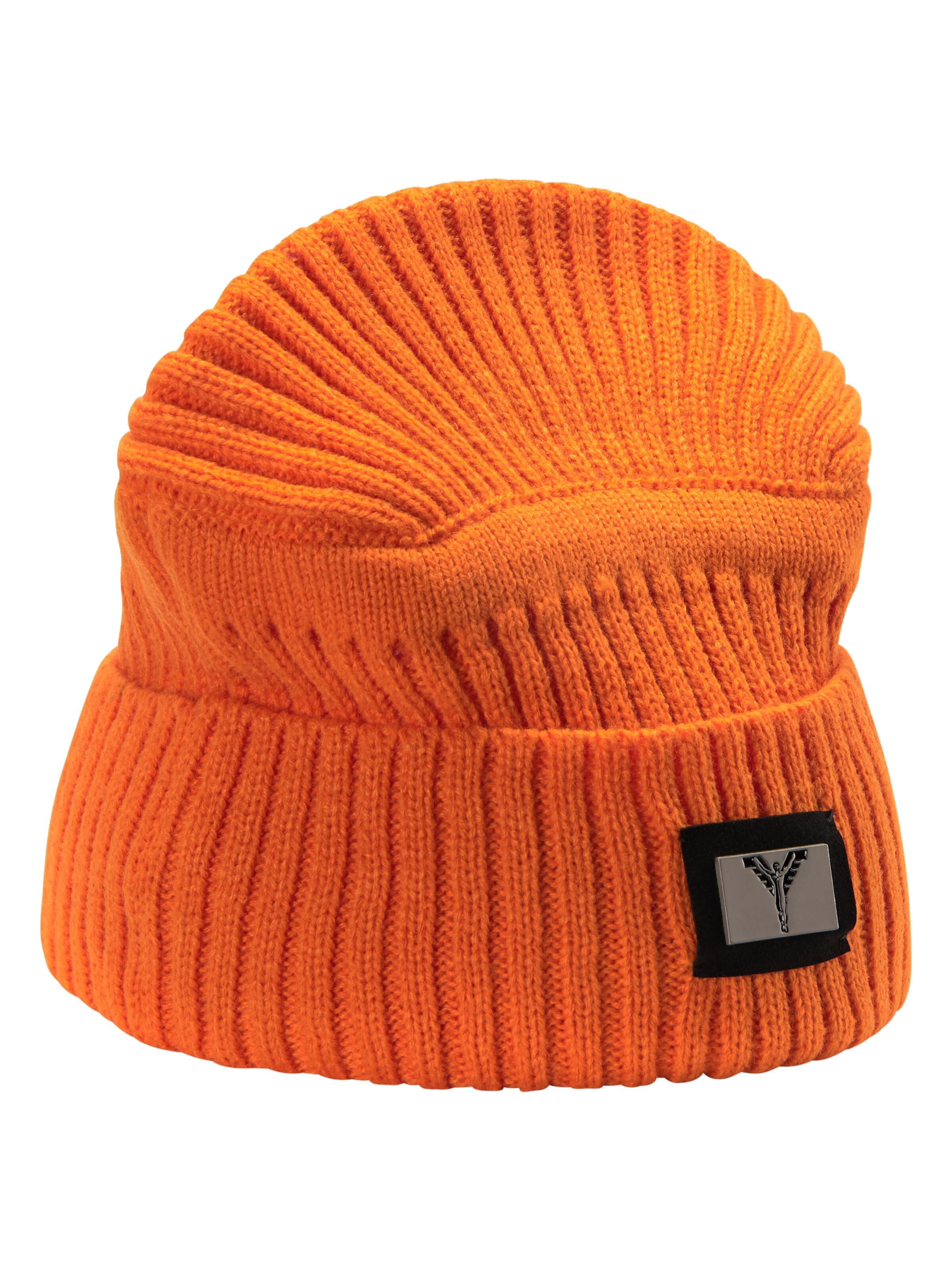 Unifarbene Strickmütze