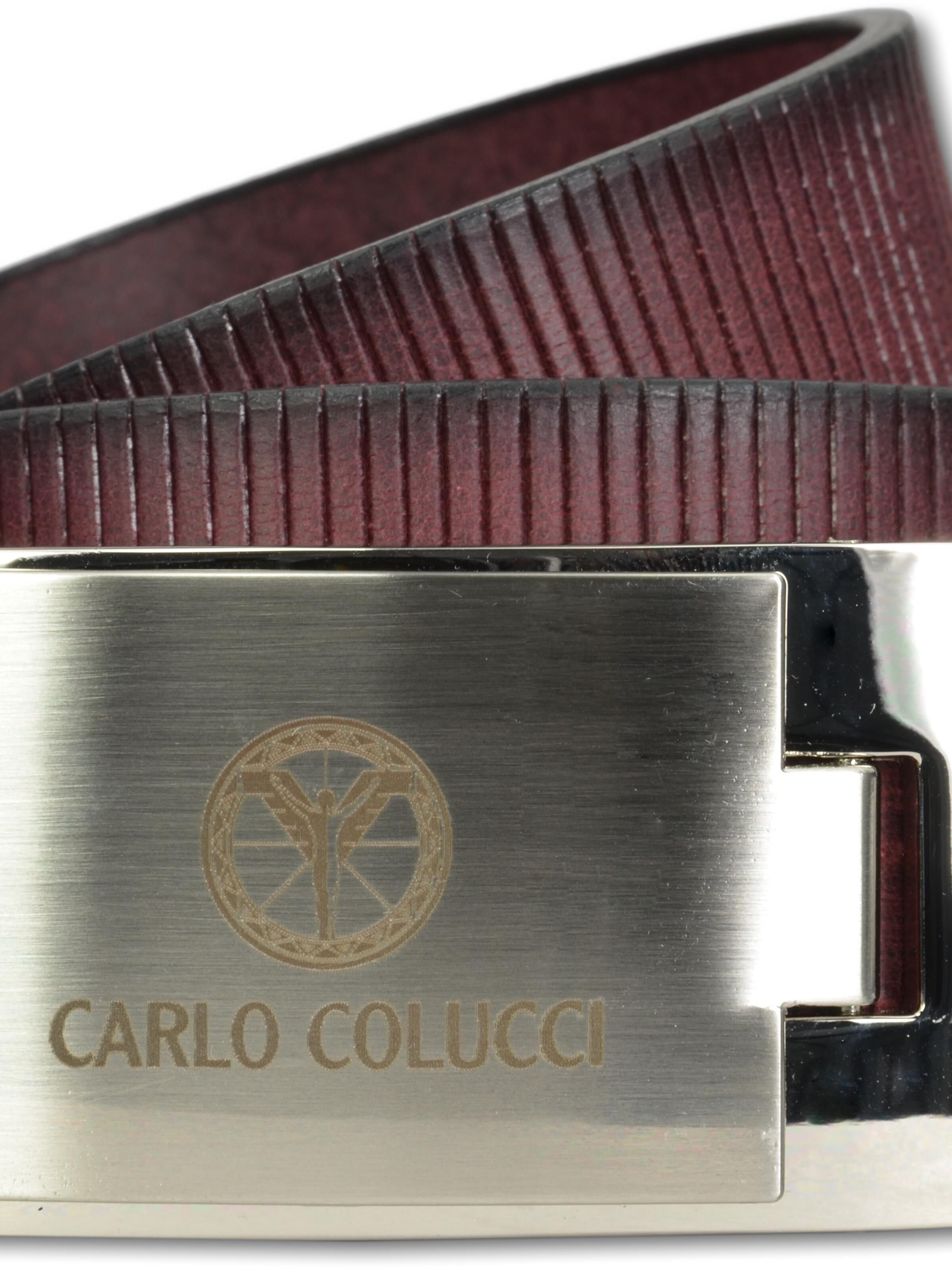 Sporty belt with groove embossment