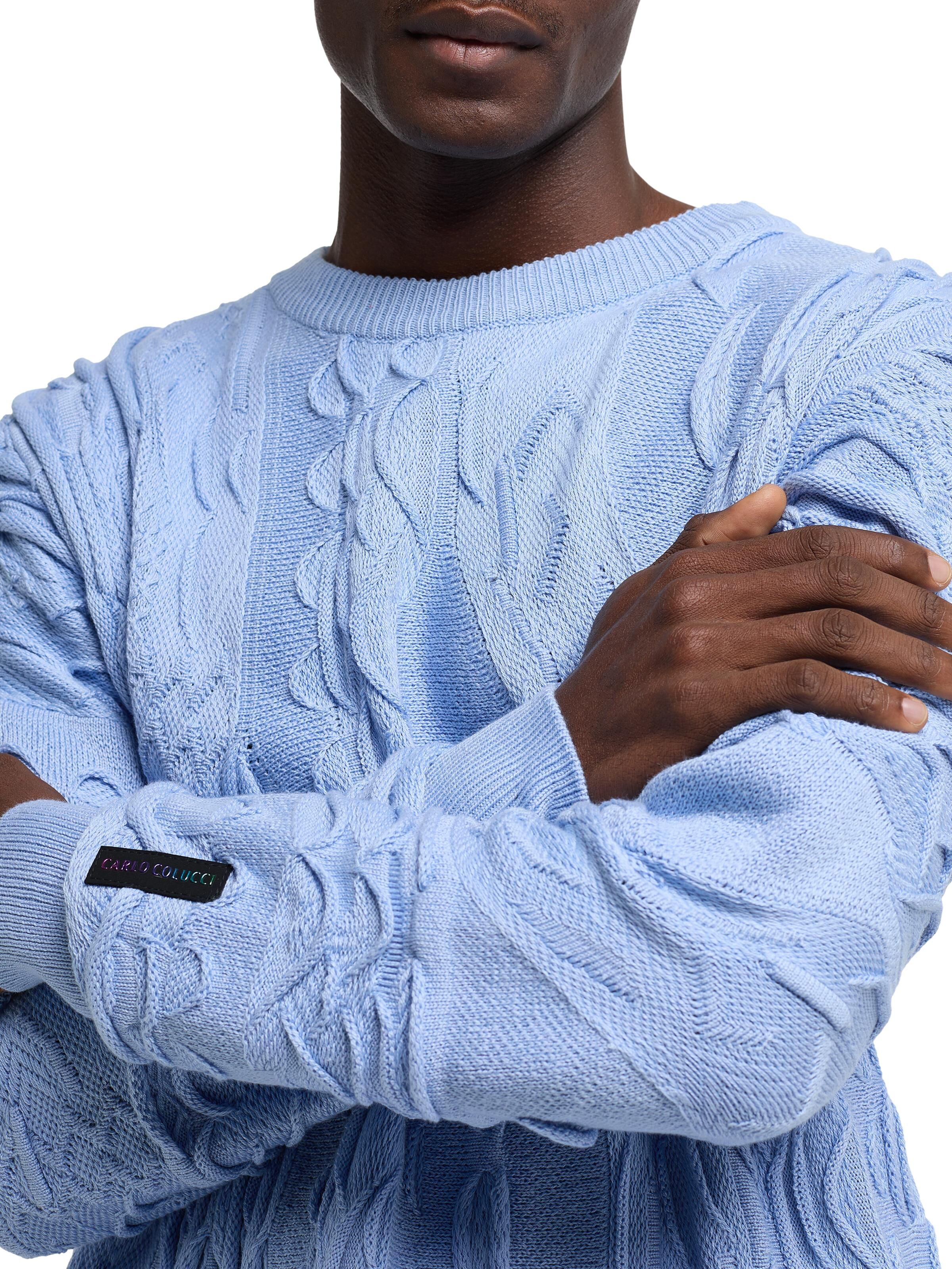 Unifarbener Rundhals Pullover
