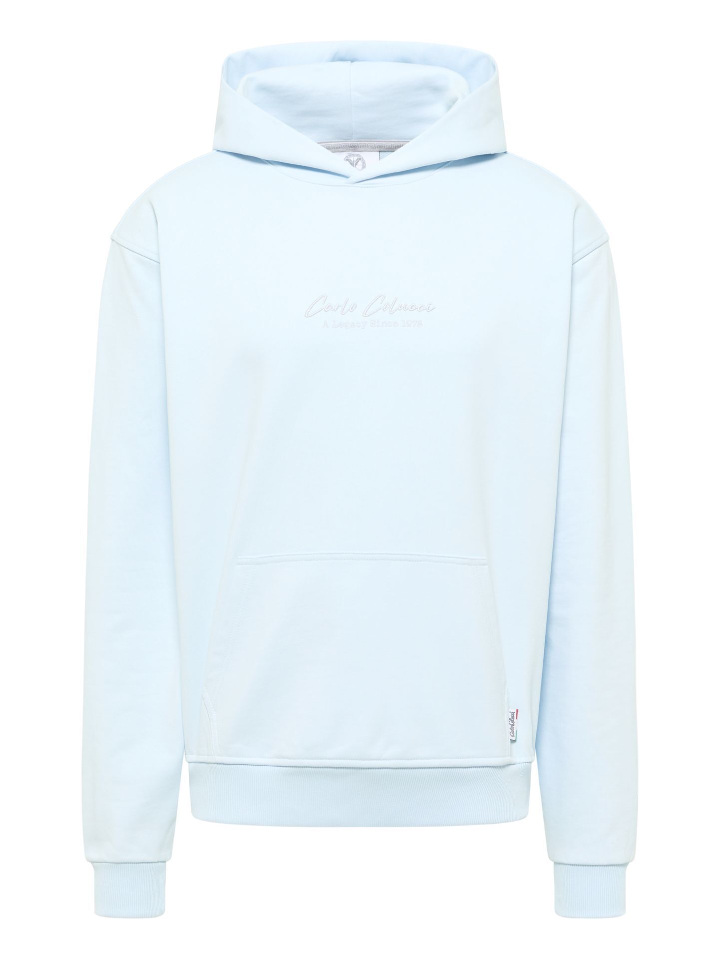 Carlo Colucci Essential Hoodie - Legacy - L Hellblau