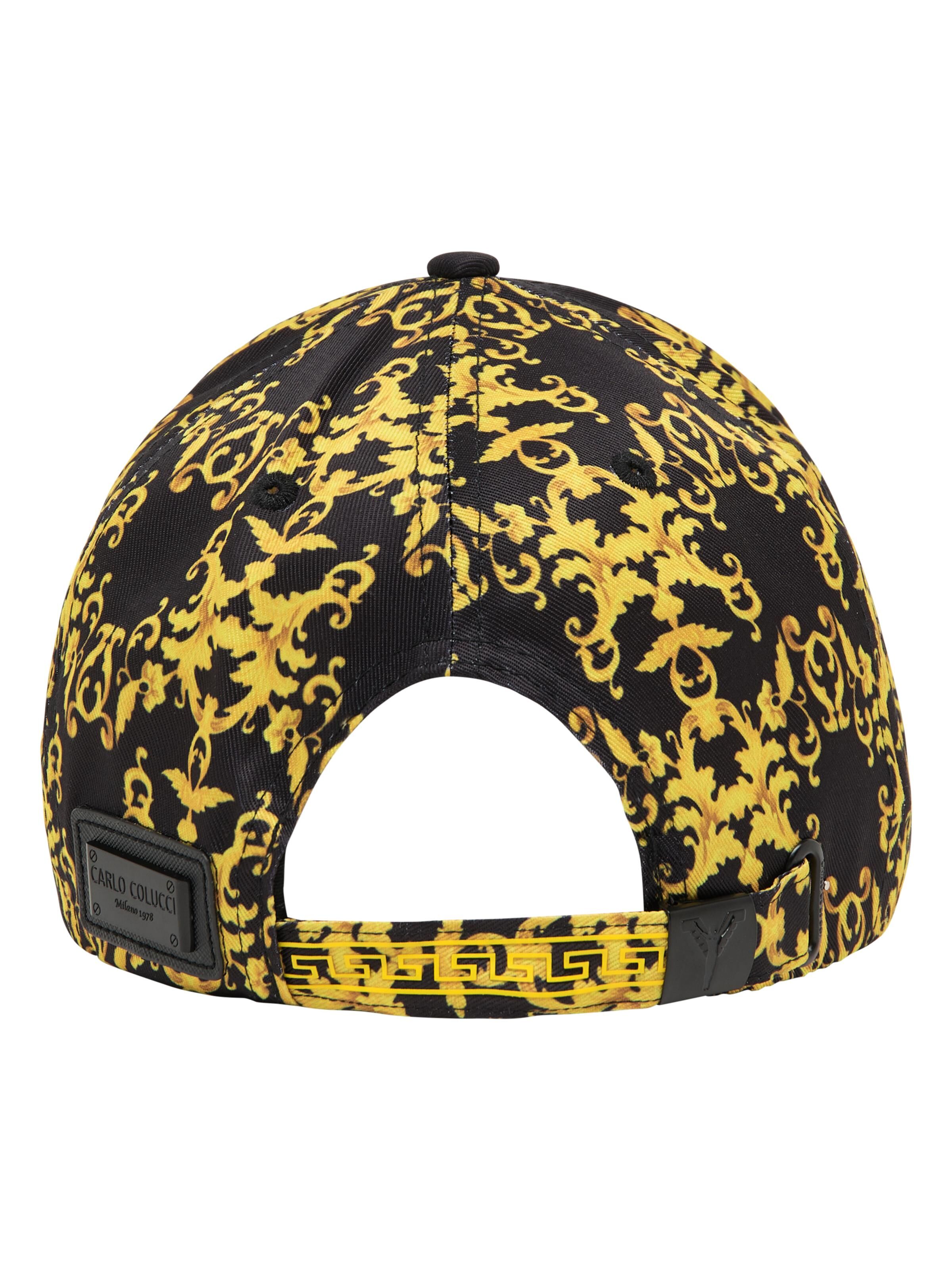 Unisex base cap with golden ornaments